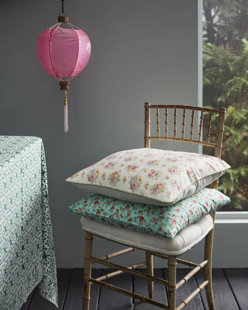 Cotton Summer Floral Pillows