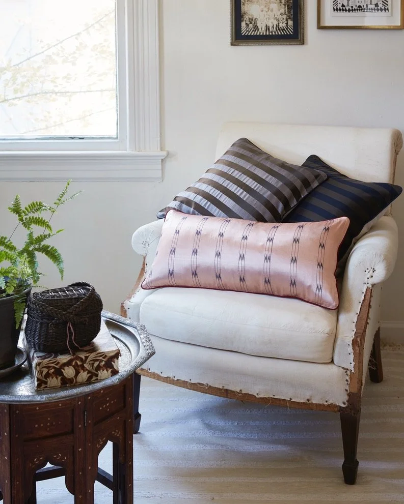 Banarsi Satin Striped Pillows