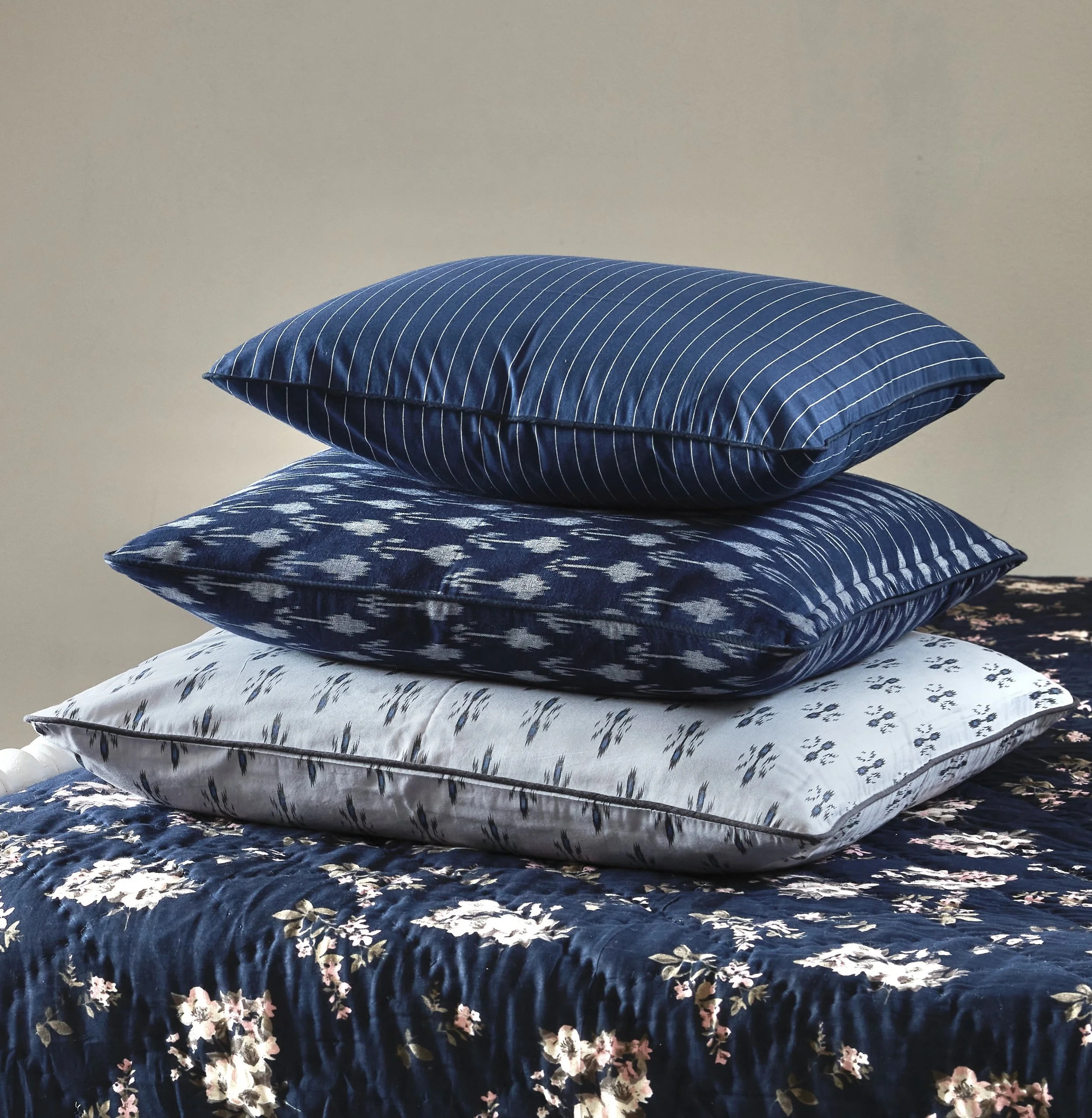 Cotton Blue Pillow Assortment