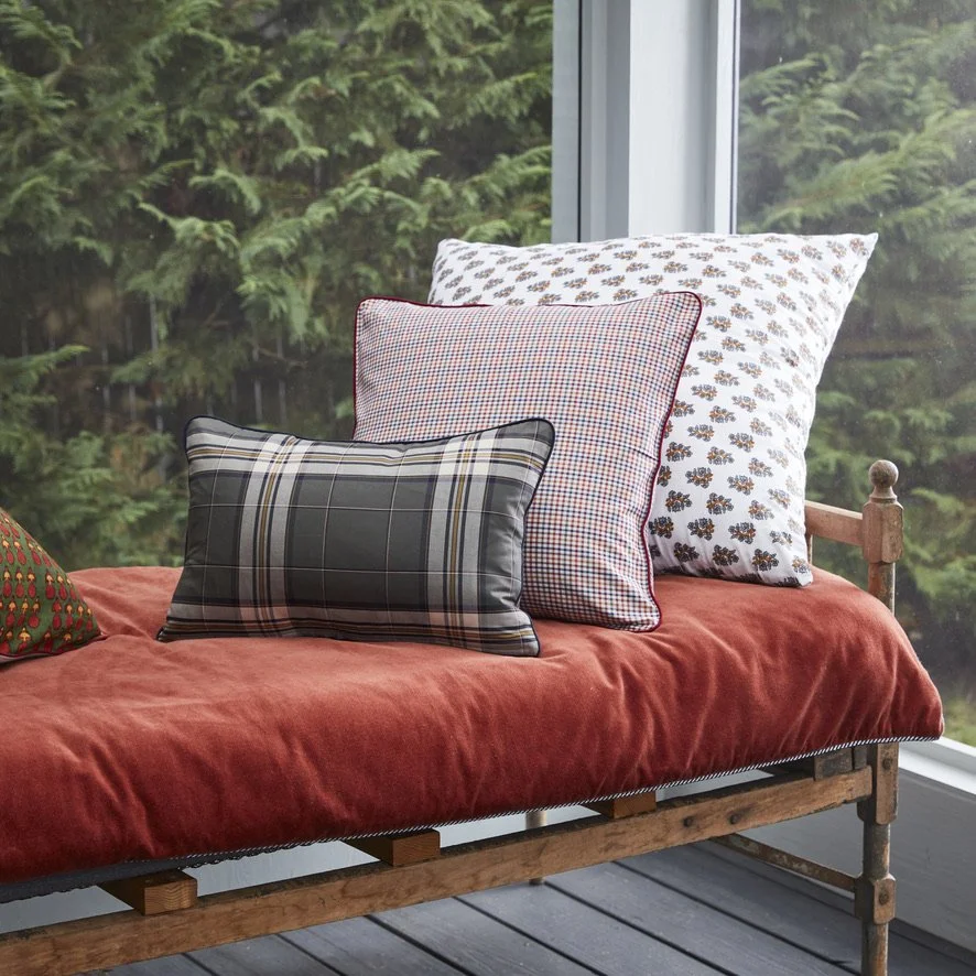 Plaid & Check Cotton Pillow Assortment