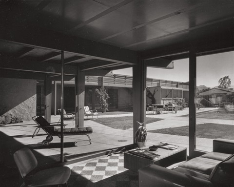 JULIUS SHULMAN- Afternoon shadows, Del Marcos Hotel, Palm Springs, by architect William F. Cody, ca. 1950-1959 (image and caption via artnet.com)