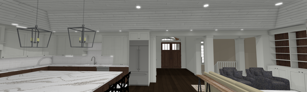 Updated Kitchen/Living Room Design 