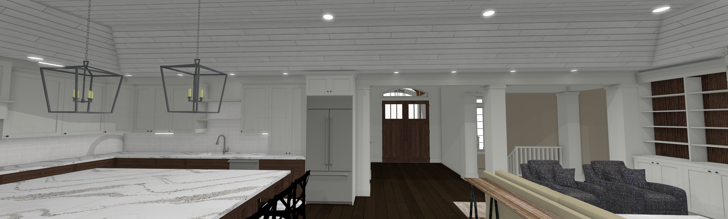 Updated Kitchen/Living Room Design