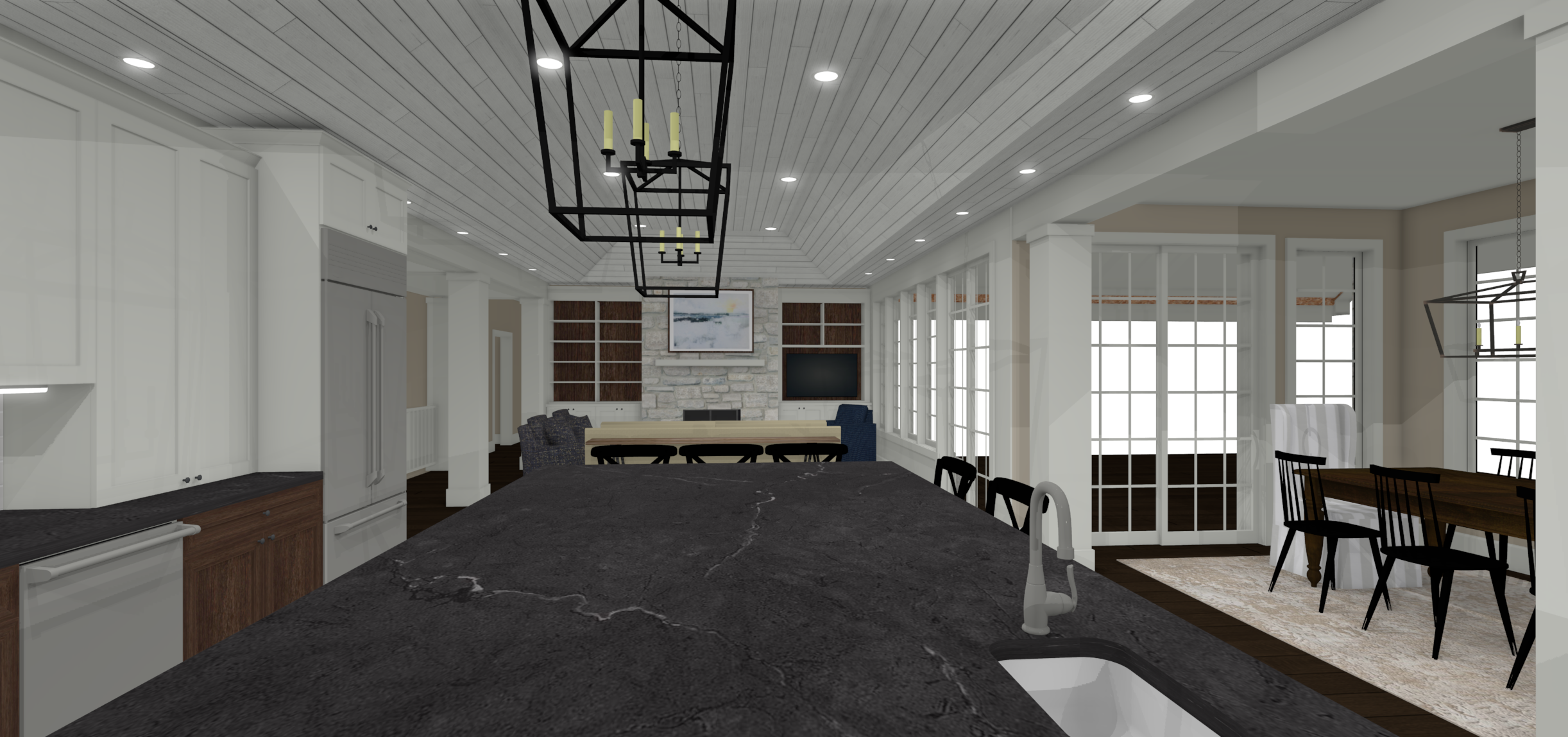 Updated Kitchen/Living Room Design
