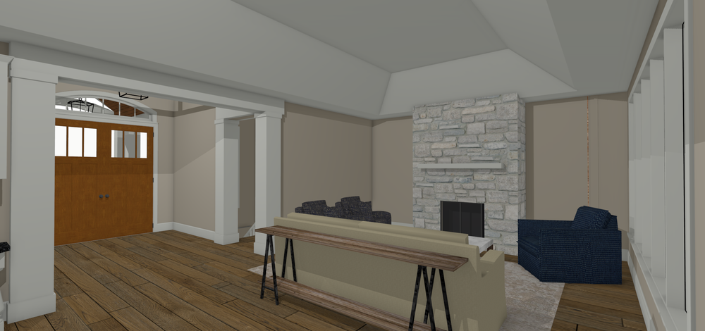 Existing Plan Living Room Design
