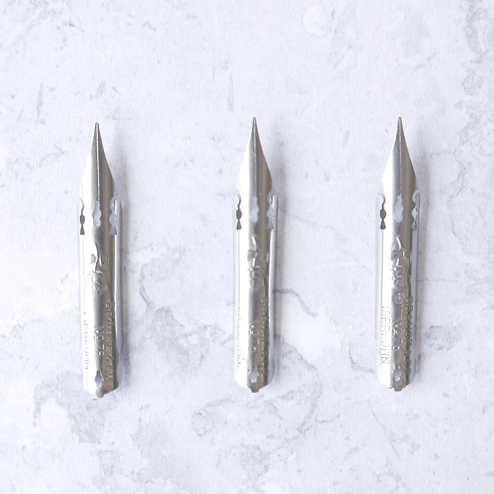 three brause rose nibs for calligraphy