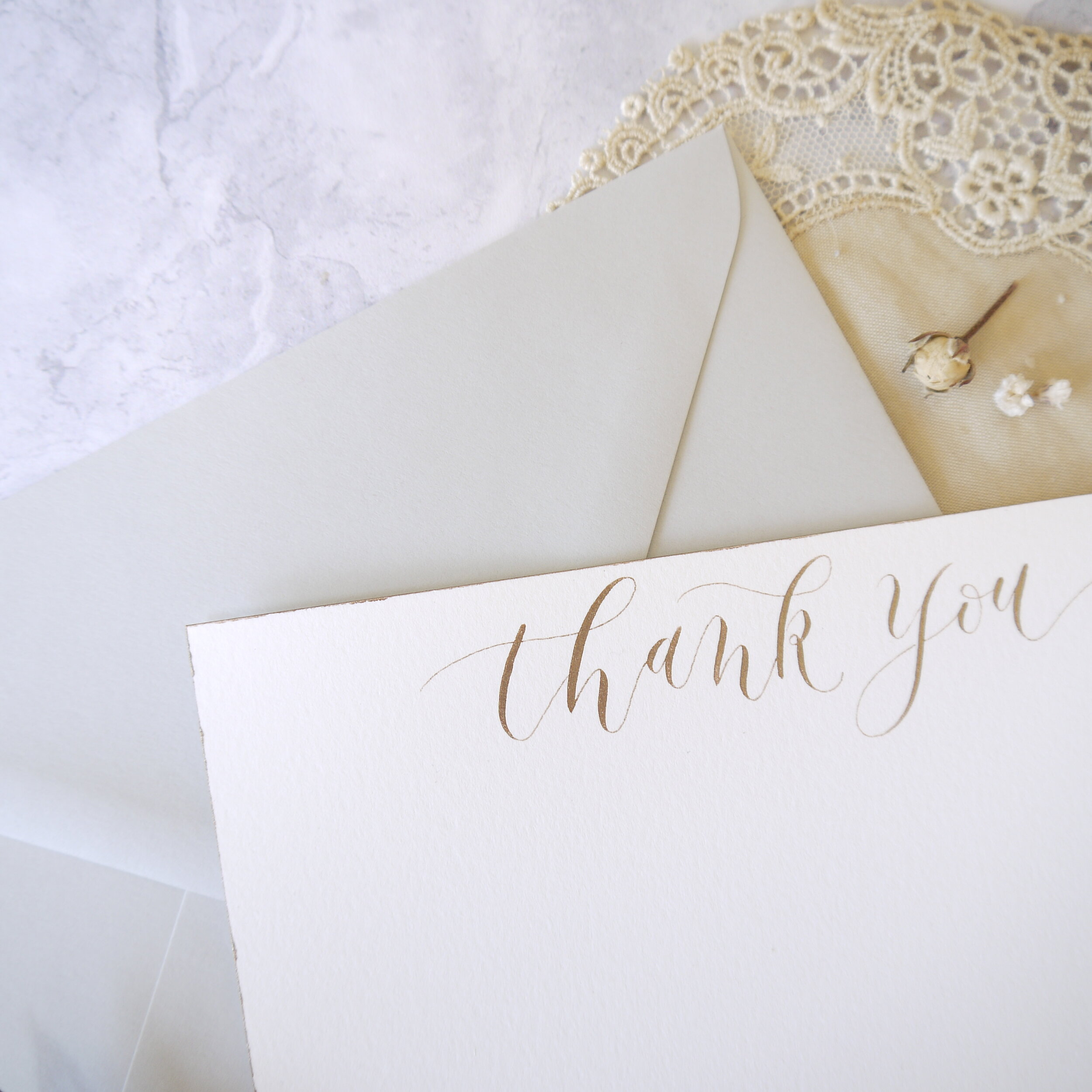 thank you note cards set