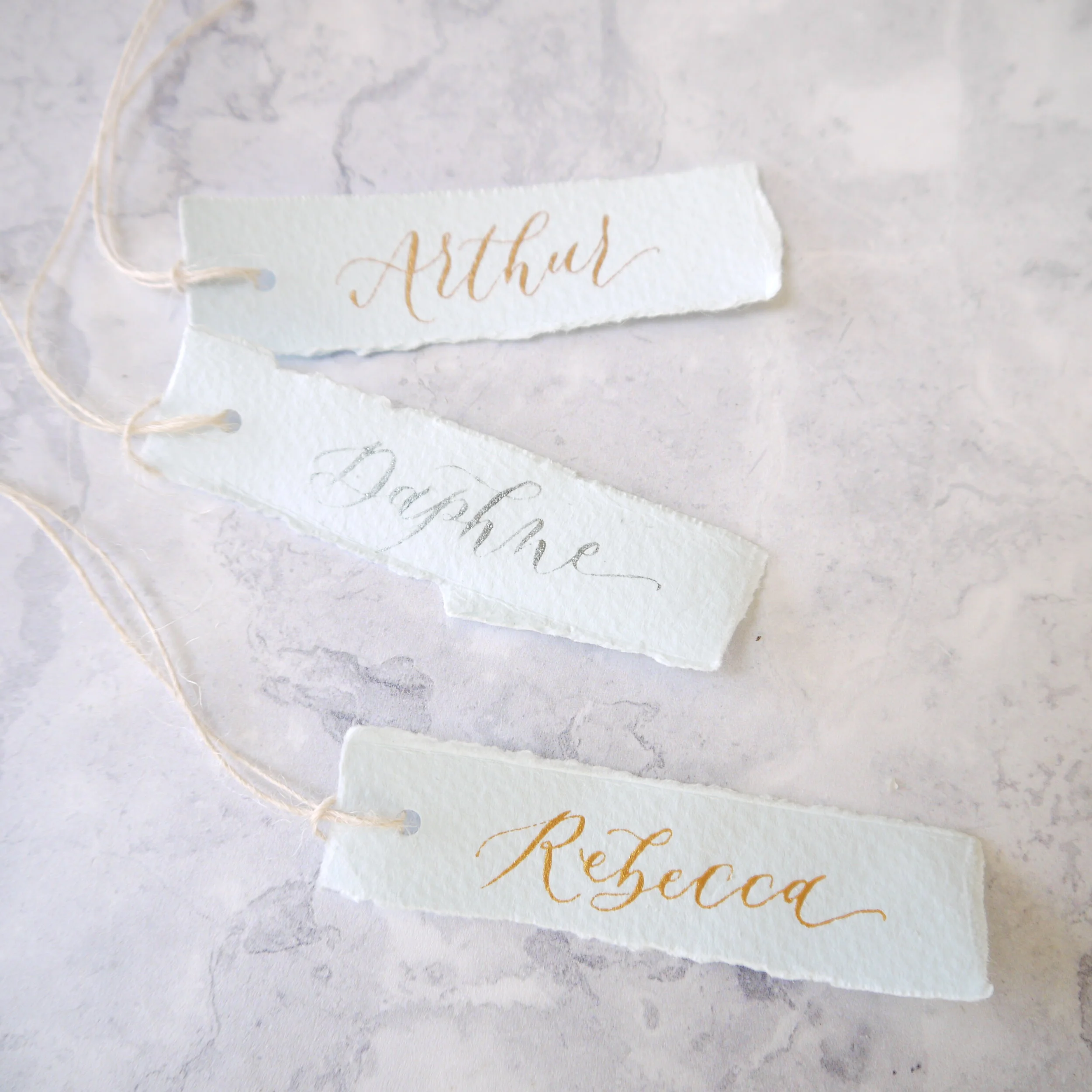 handwritten gift tags