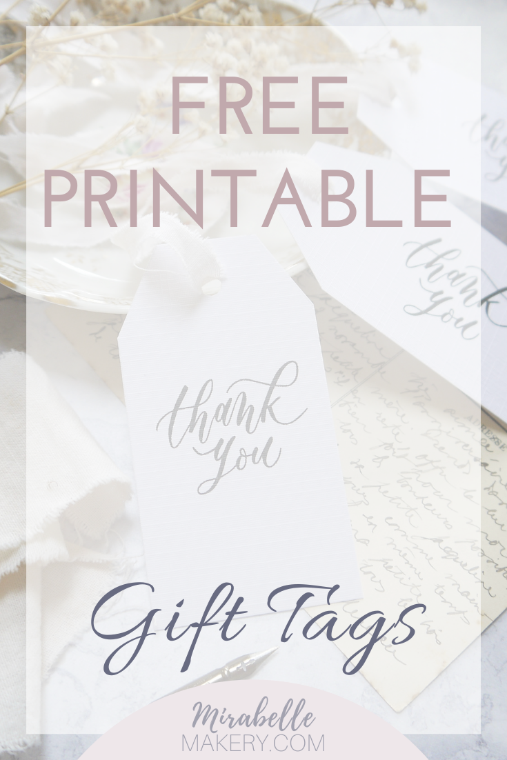 Free Printable Thank You Tags Mirabelle Makery