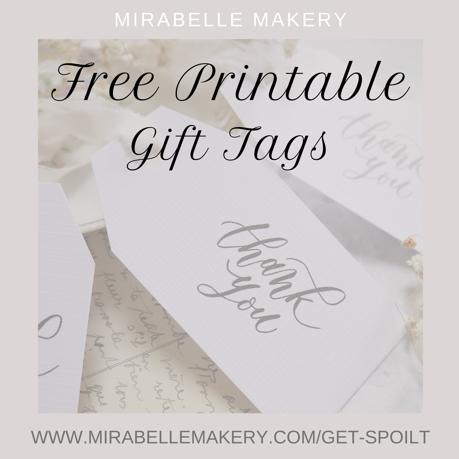 thank you printable tags