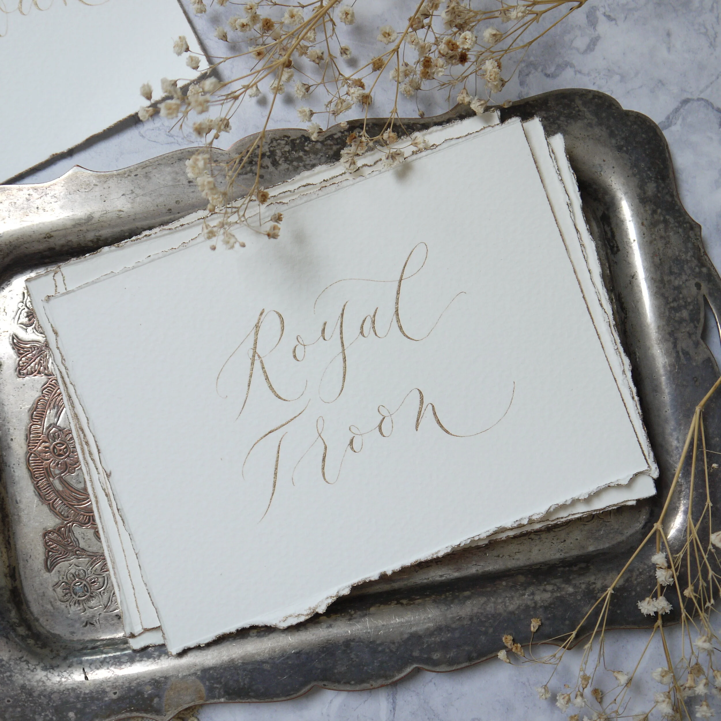 A6 wedding table names signs