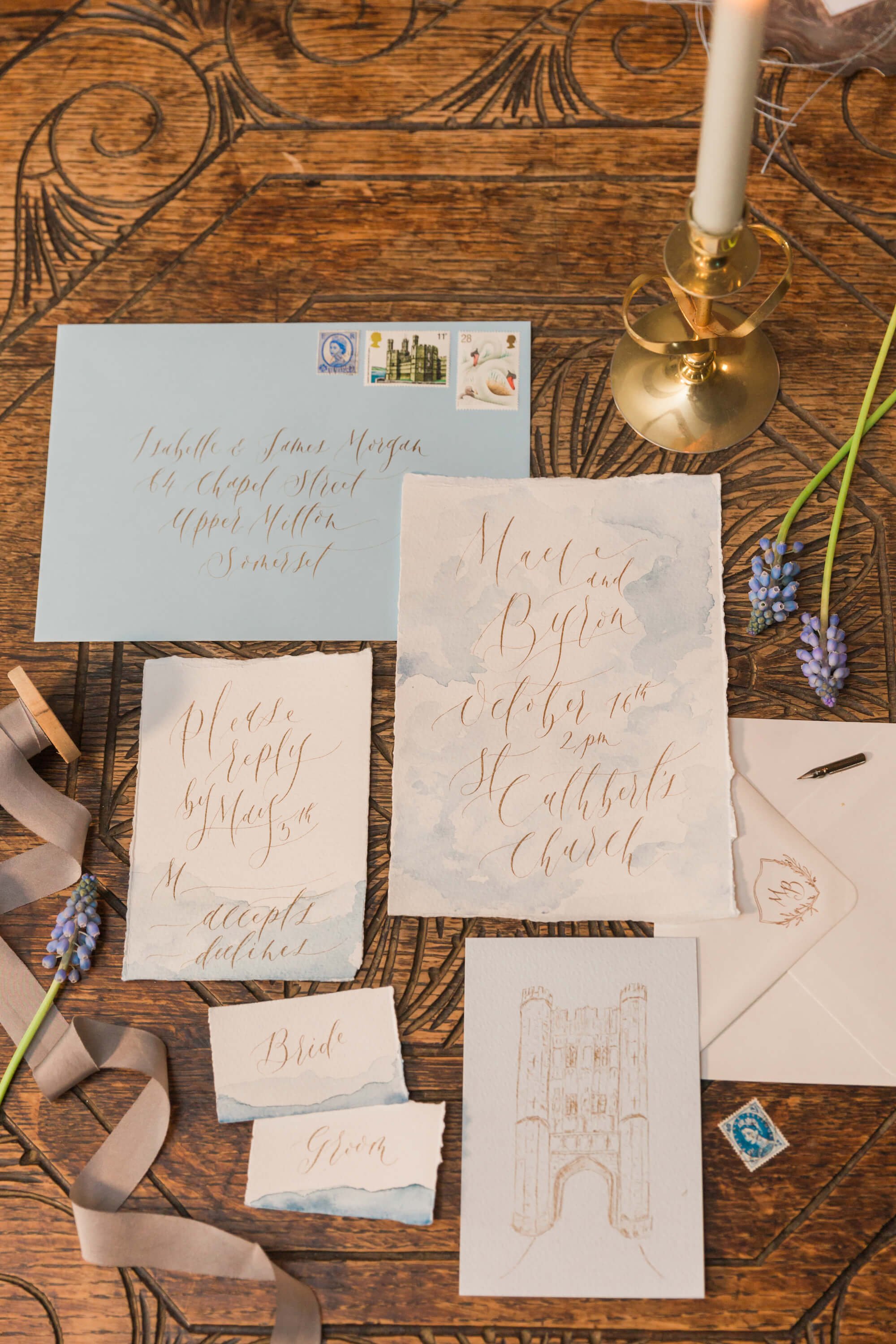 handwritten wedding invitations
