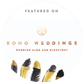 Boho weddings calligraphy invitations