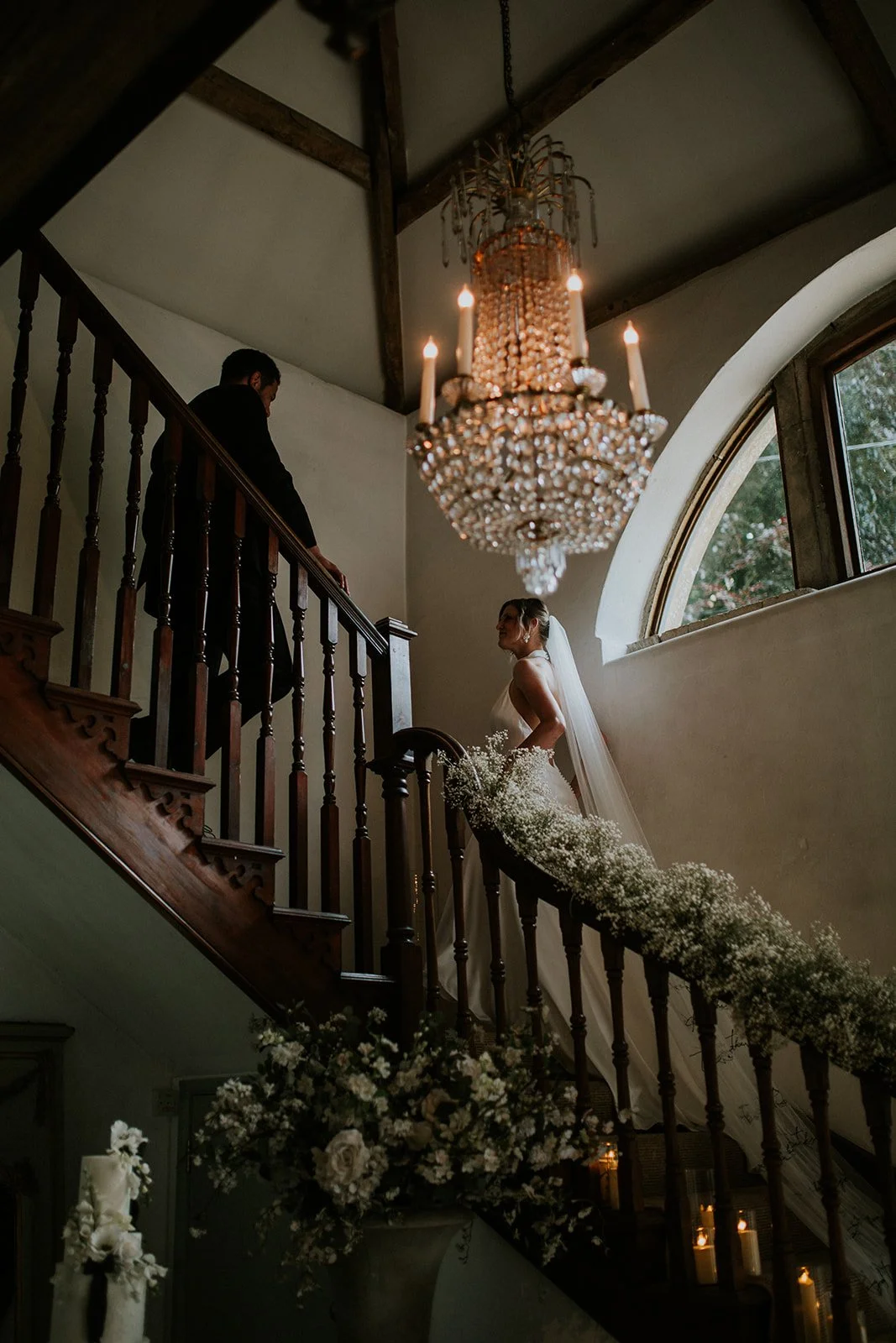 Somerset countryside wedding venue with timeless black and white styling
