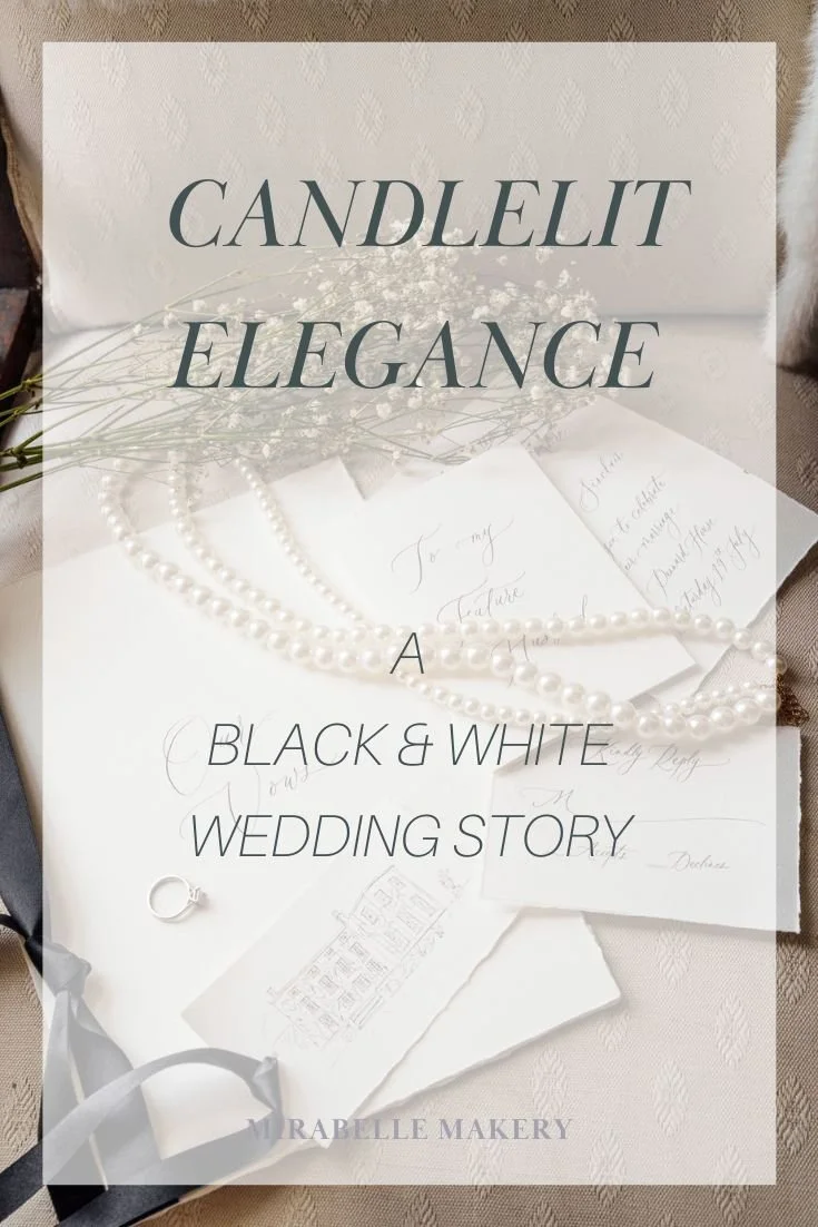 Candlelit Elegance at Pennard House: A Black &amp; White Wedding Story