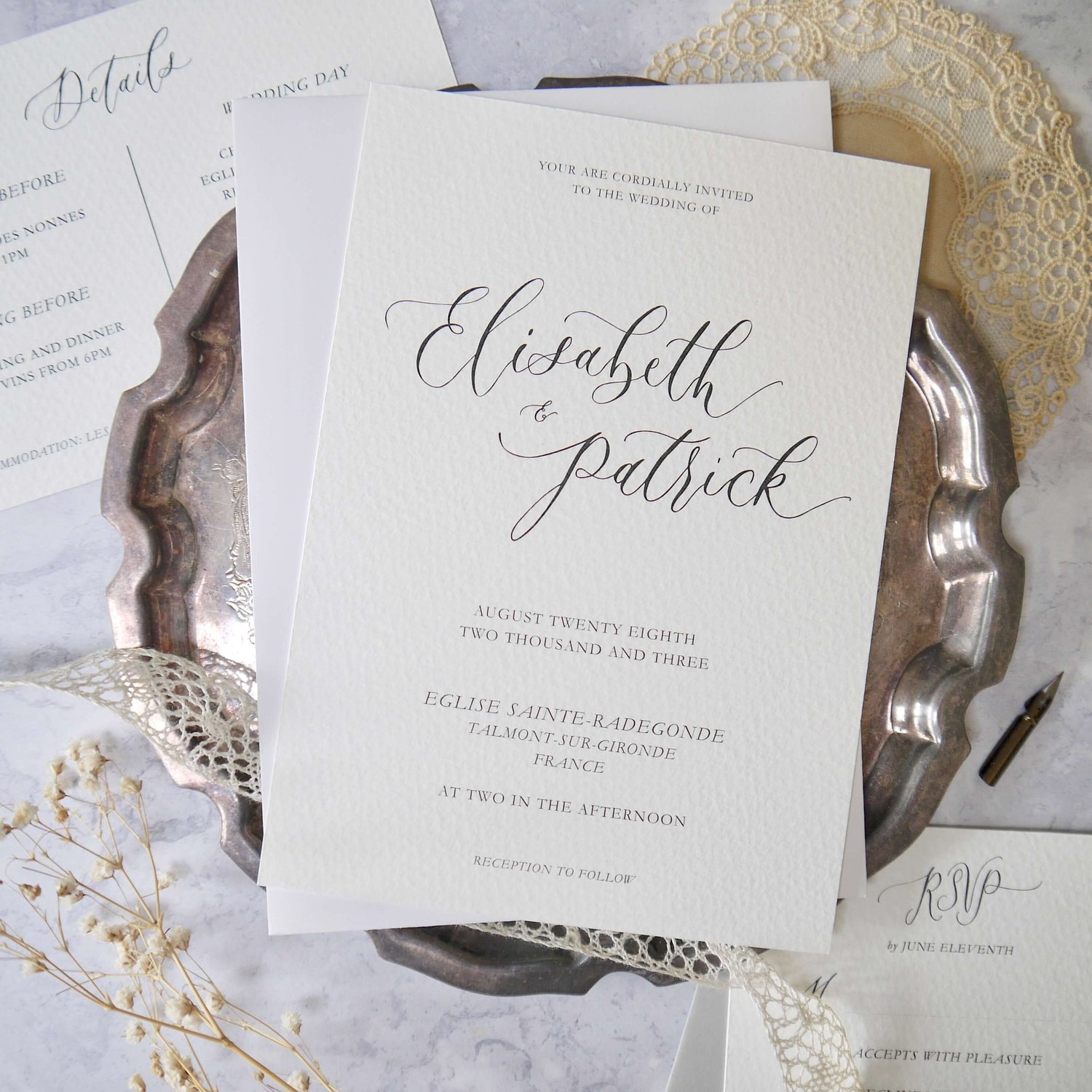 Unique Wedding Invitations and Stationery — Mirabelle Makery