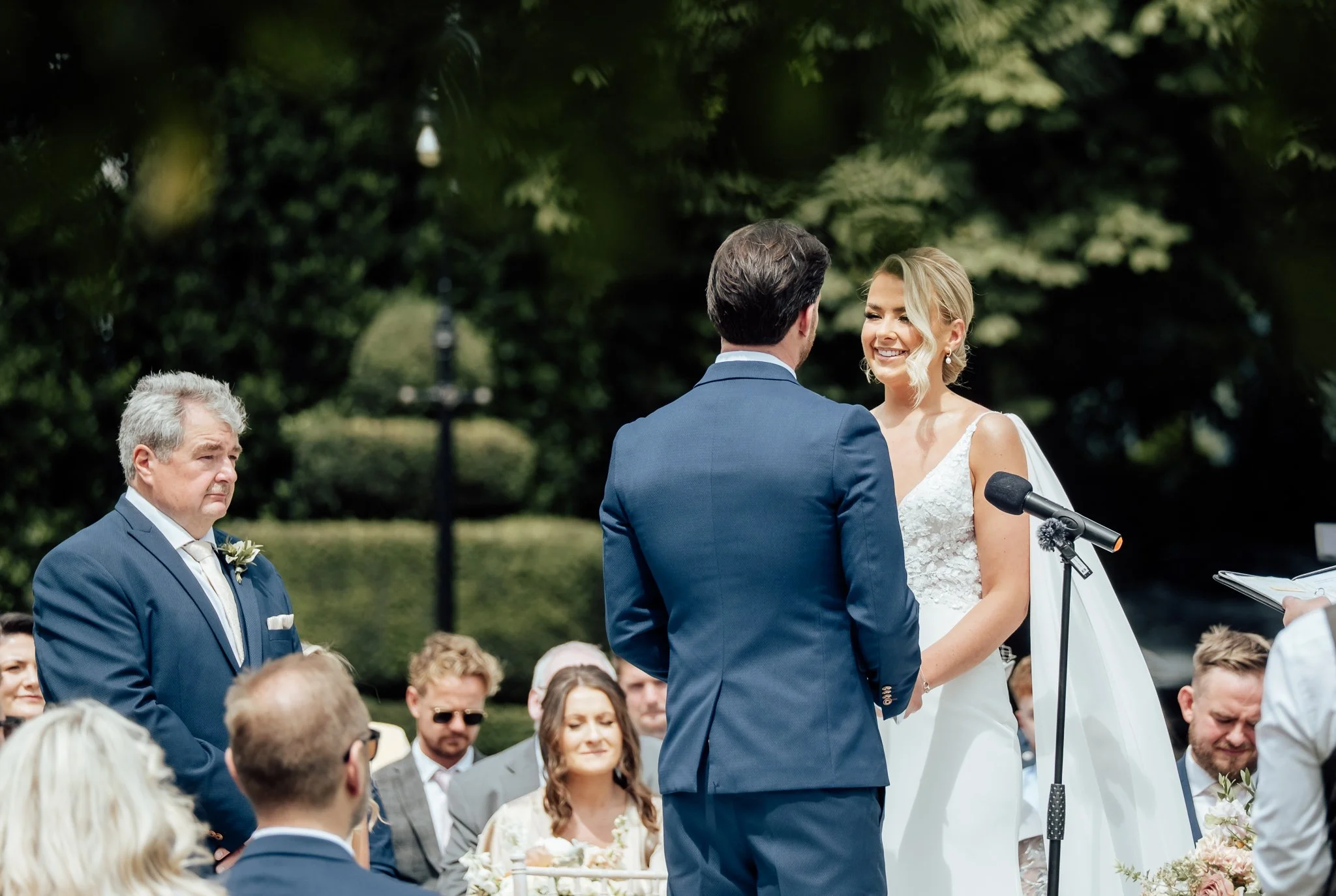 Elegant Outdoor Wedding Photography at Dunston Hall, Chesterfield