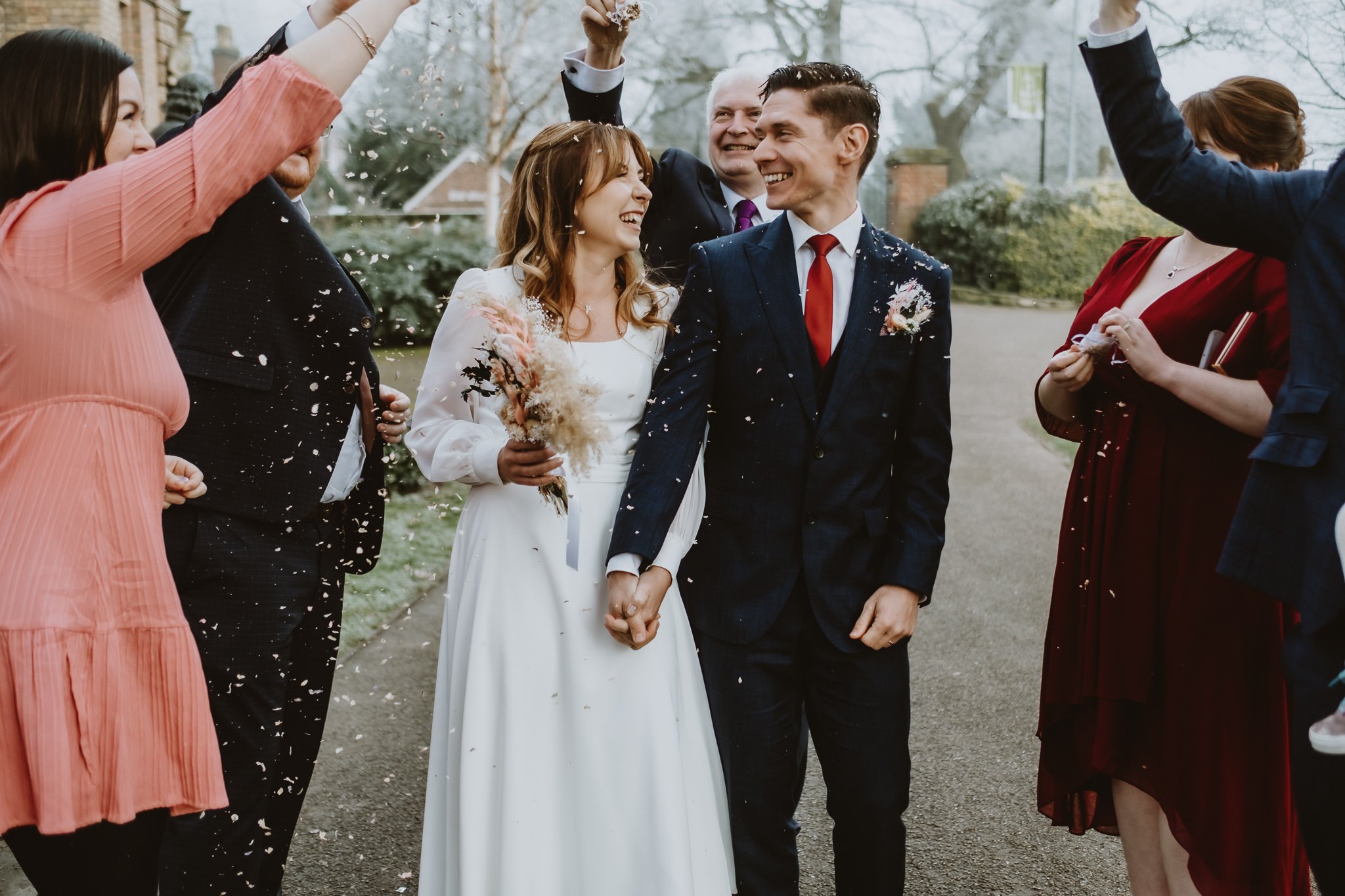 Cozy Winter Micro Wedding at Lichfield Registry Office