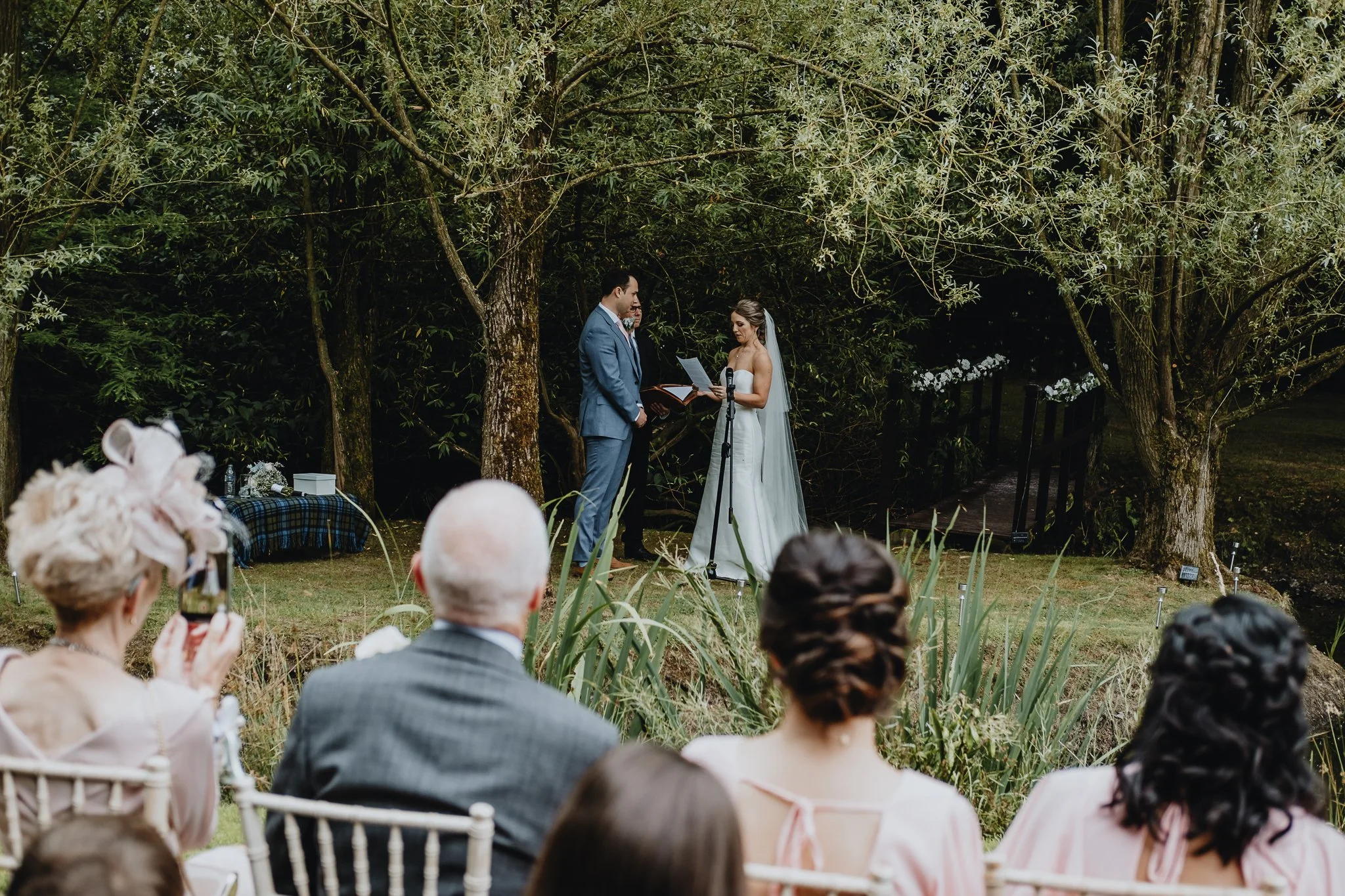 celebrant wedding on a farm in Market Drayton