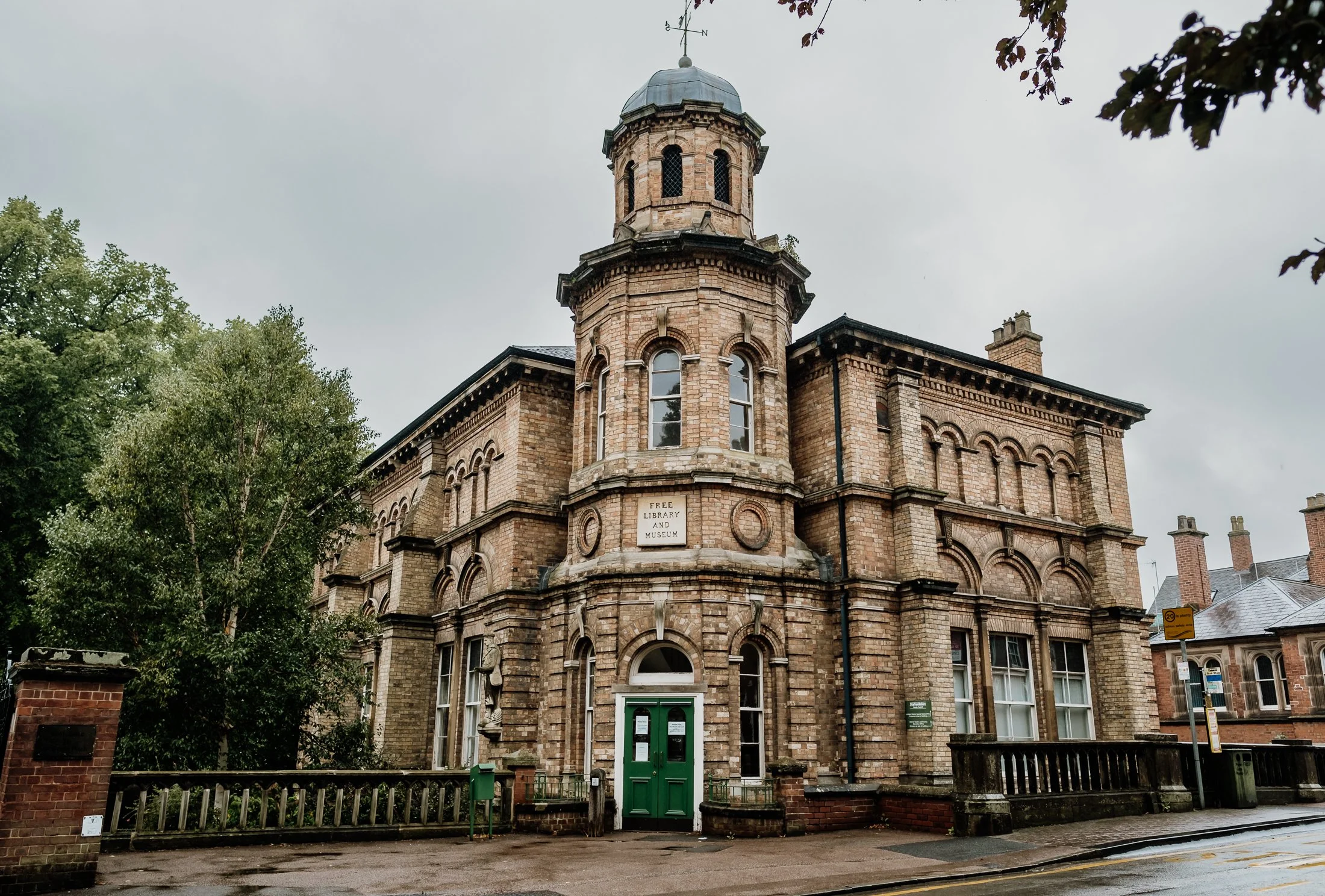 Lichfield Registry Office in the rain