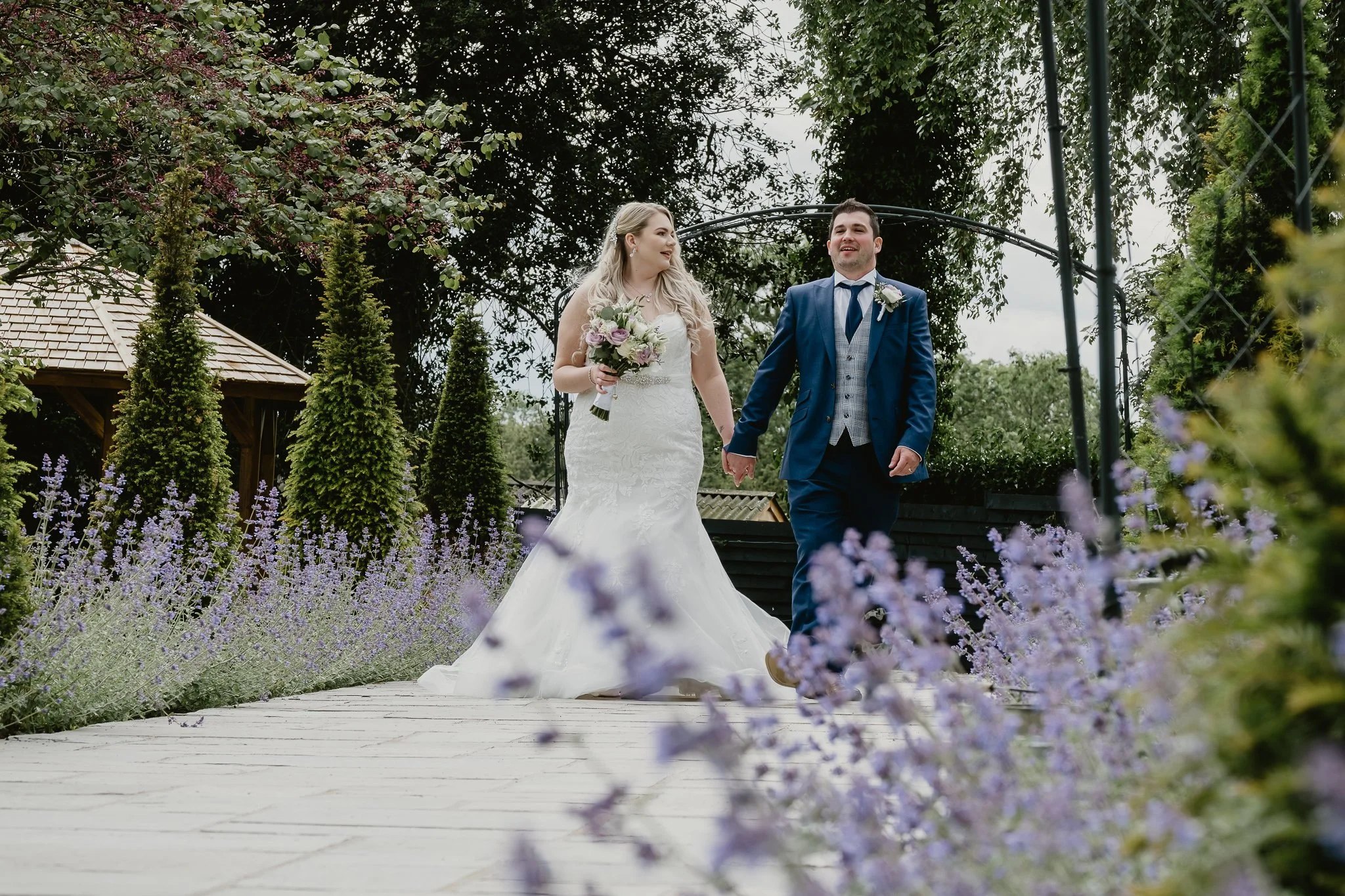 Natural wedding portrait at Ashton Lodge Country House Warwickshire