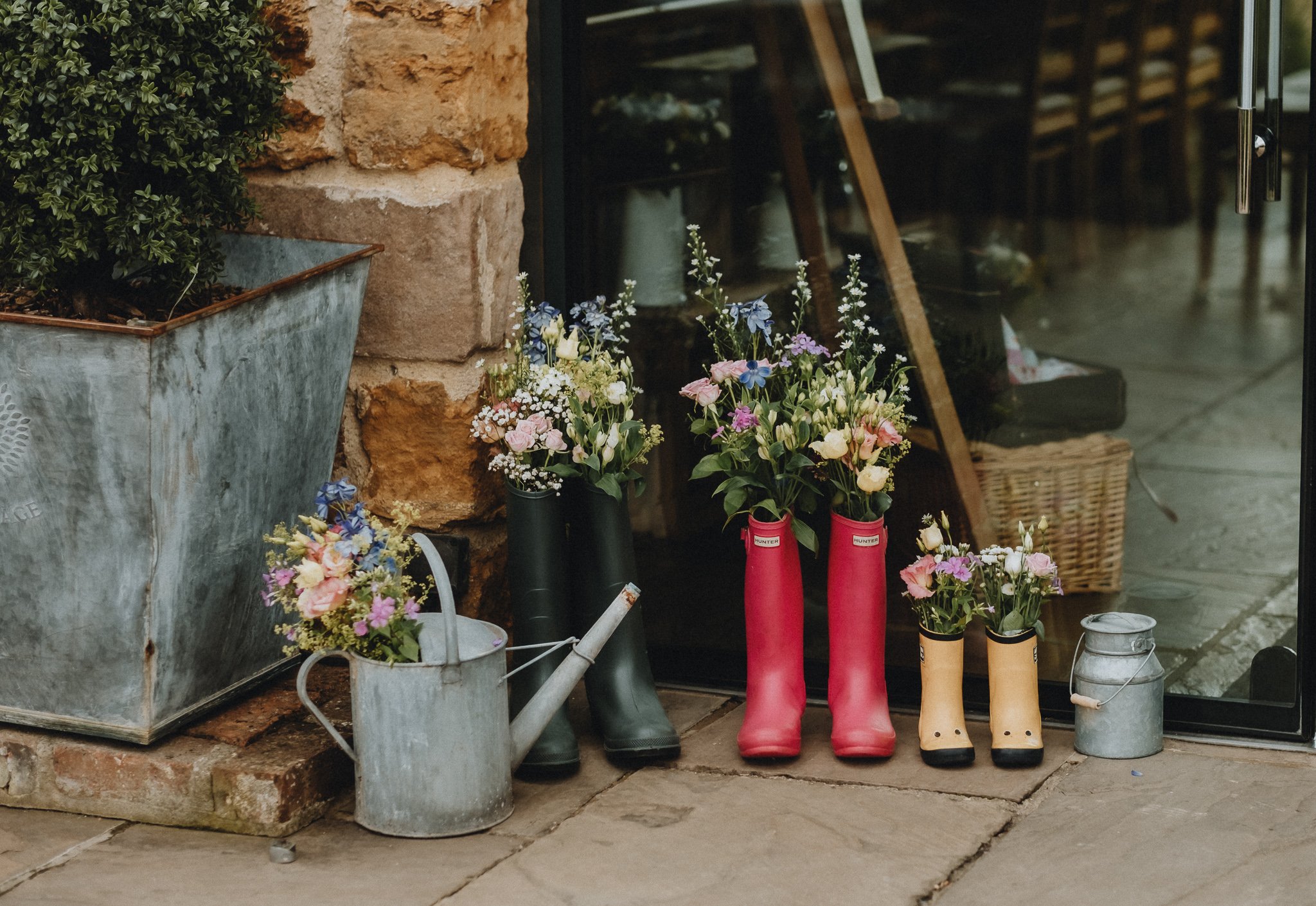 The outside decor detail at Dodford Manor in Northamptonshire