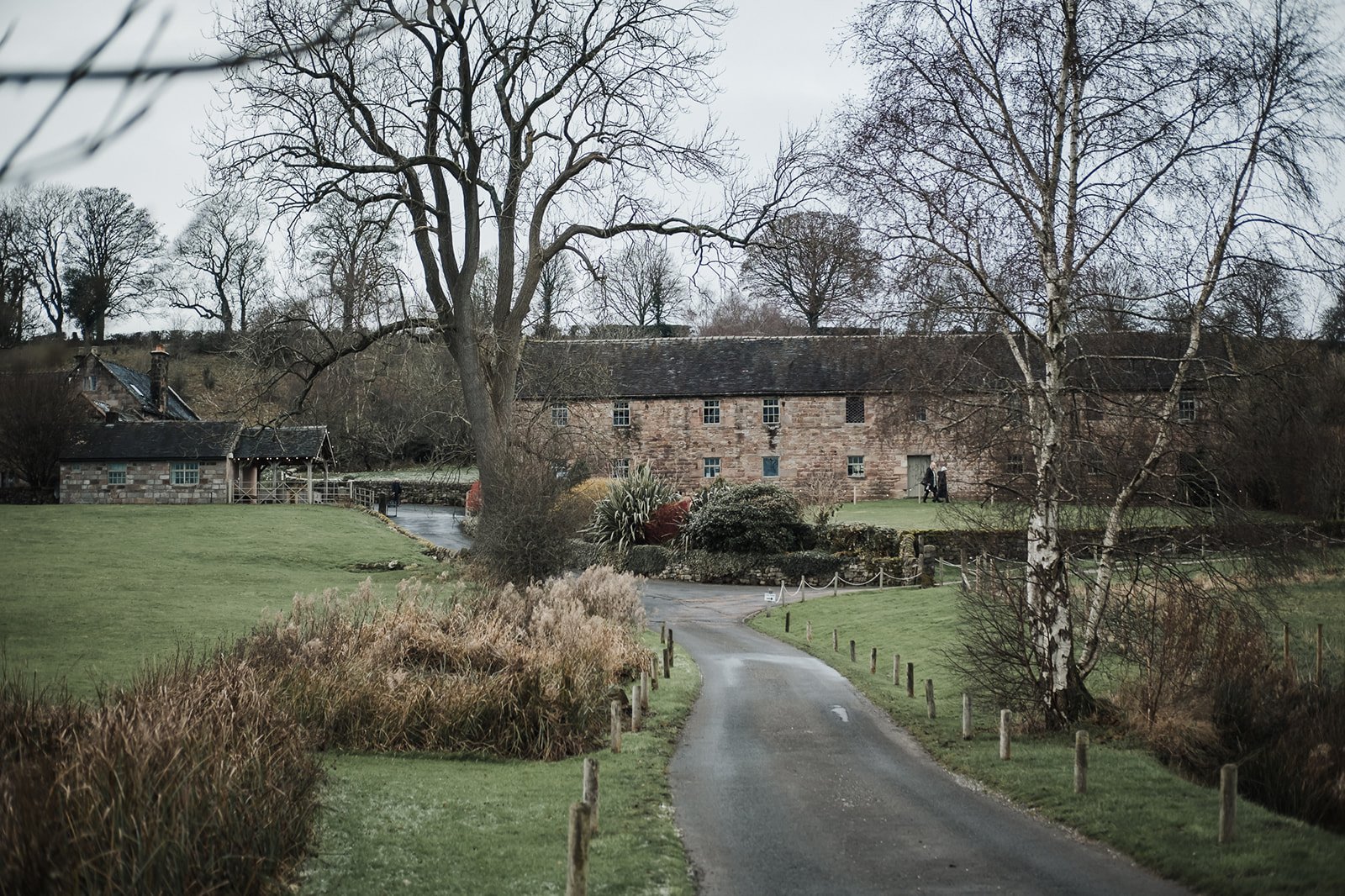 The Ashes Barns from the driveway