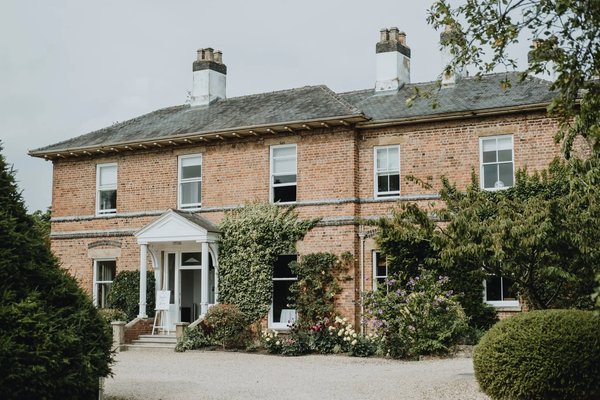 The exterior front of Shottle Hall as you walk up the driveway