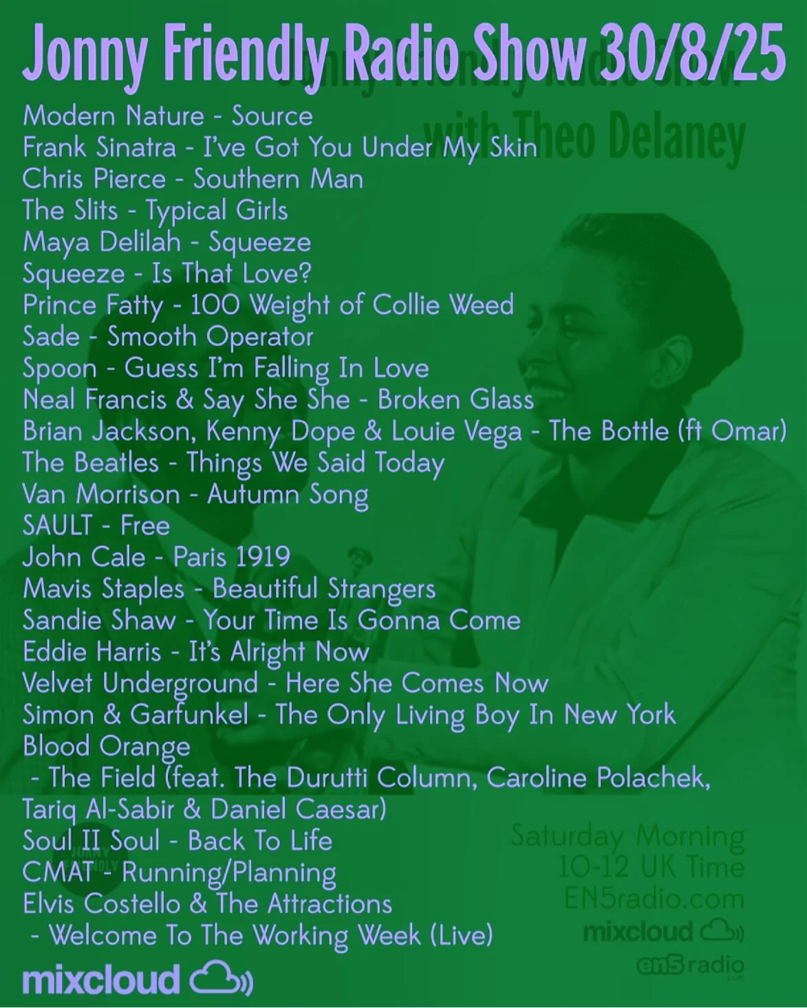 Today&rsquo;s show is up on Mixcloud for your endless enjoyment 🎶🕺🏻✌🏻❤️
#americana #reggae #jazz #rock #countrymusic #funk #folk #soul #altcountry #rocknroll #AfroBeat #blues #swing #aor #northernsoul #yachtrock #newwave #rnbmusic #folk #raregroo