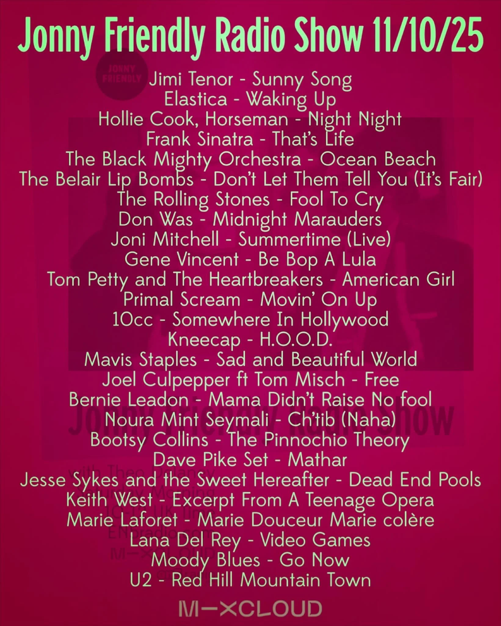 Today&rsquo;s JFRS - it&rsquo;s on Mixcloud