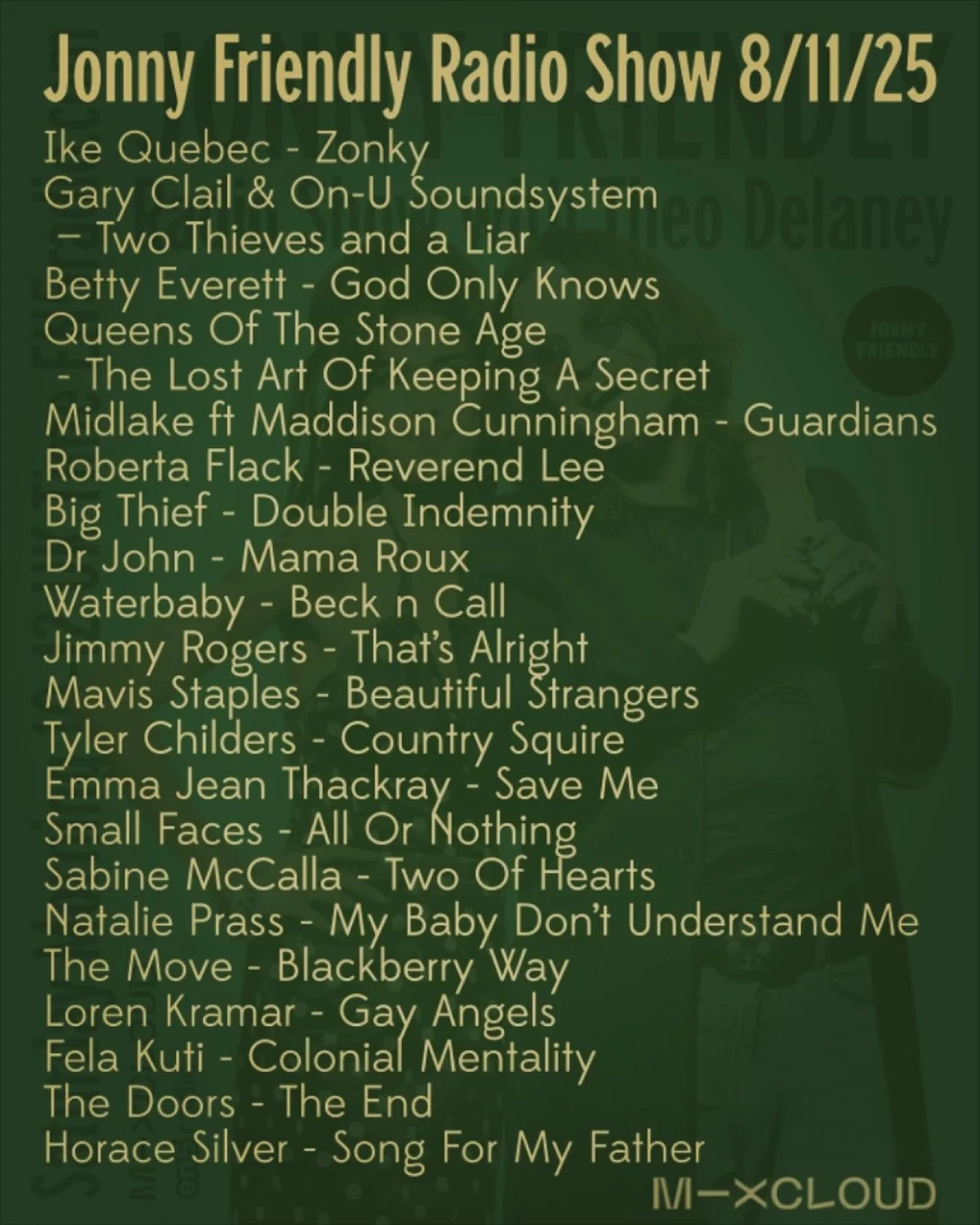 Today&rsquo;s show is on Mixcloud - thanks for listening! 🕺🏻🎵✌🏻❤️
#americana #reggae #jazz #rock #countrymusic #funk #folk #soul #altcountry #rocknroll #AfroBeat #blues #swing #aor #northernsoul #yachtrock #newwave #rnbmusic #folk #raregroove #in