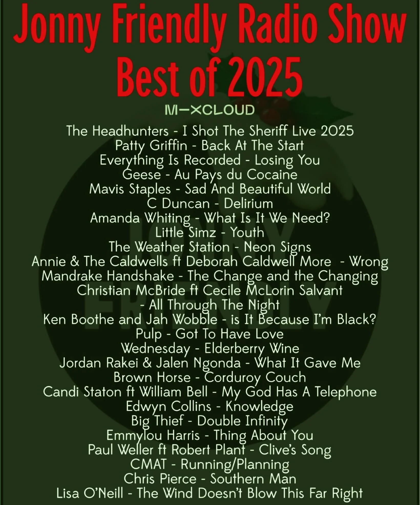 Best of the year 2025. It&rsquo;s on Mixcloud. Thanks for listening ✌🏻❤️