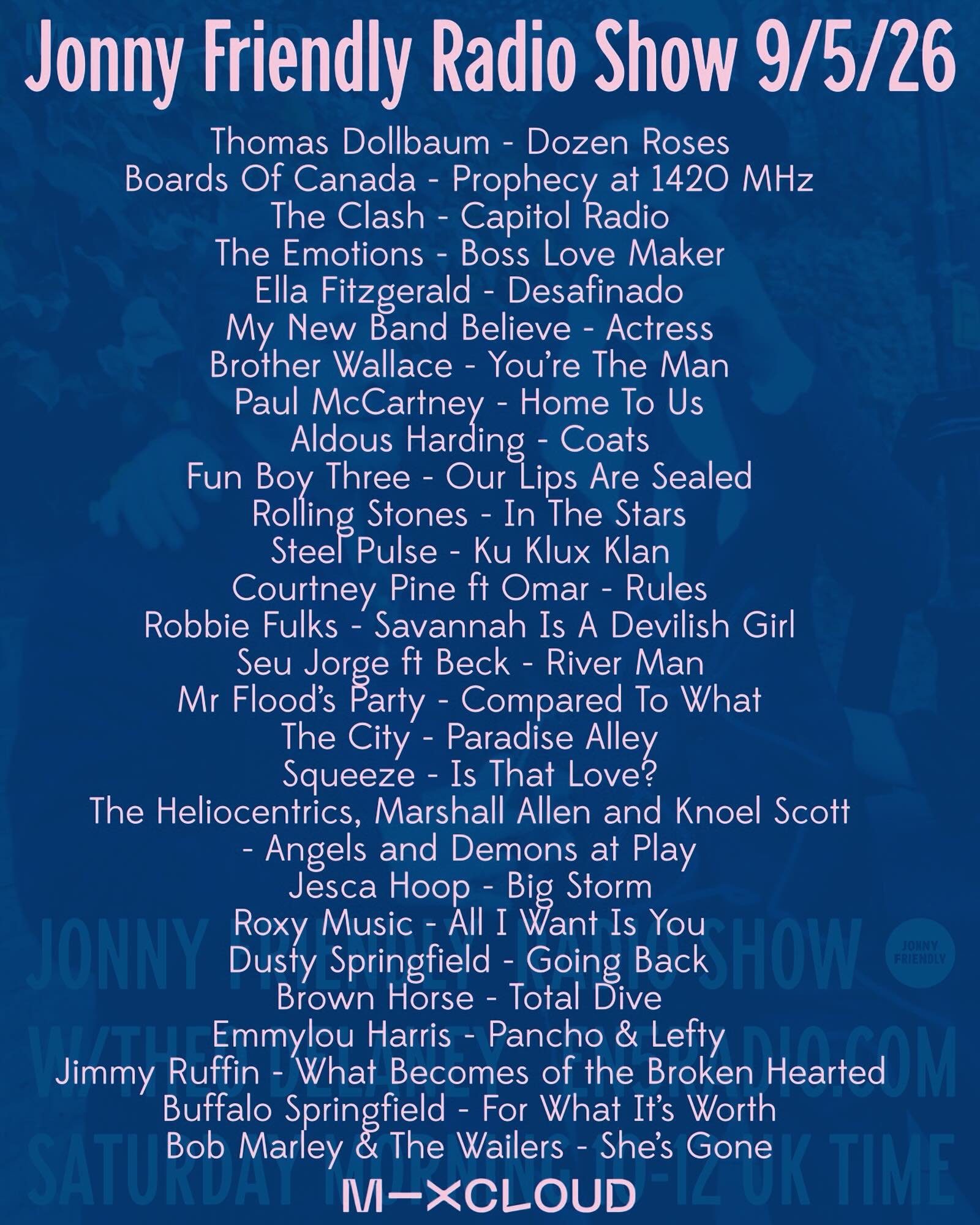 Today&rsquo;s show in list form 🙏🏻🕺🏻✌🏻❤️