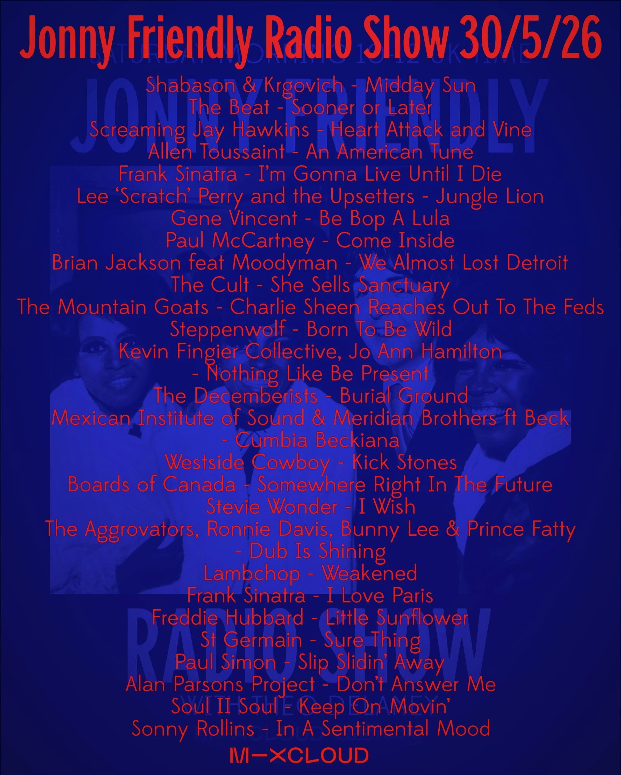 Today&rsquo;s show - it&rsquo;s on #mixcloud 🕺🏻✌🏻❤️