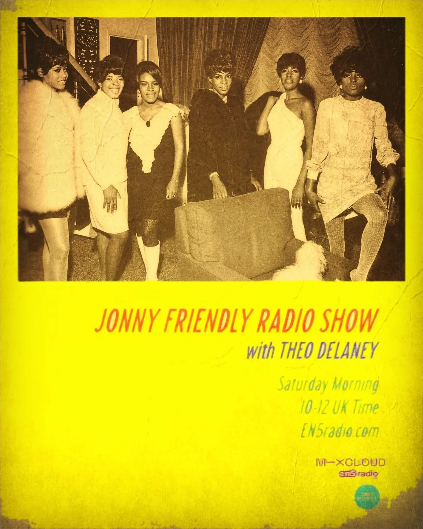🎶&ldquo;&hellip;Jump up, bubble up, what&rsquo;s in store&hellip;&rdquo;🎶

🕙🕛1000-1200 London Time
EN5RADIO.COM

MIXCLOUD

@theodelaney @jonnyfriendlyradioshow