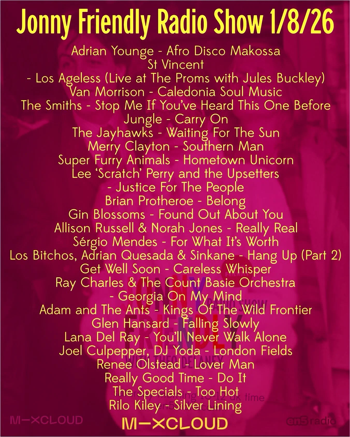Today&rsquo;s JFRS - it&rsquo;s on #mixcloud