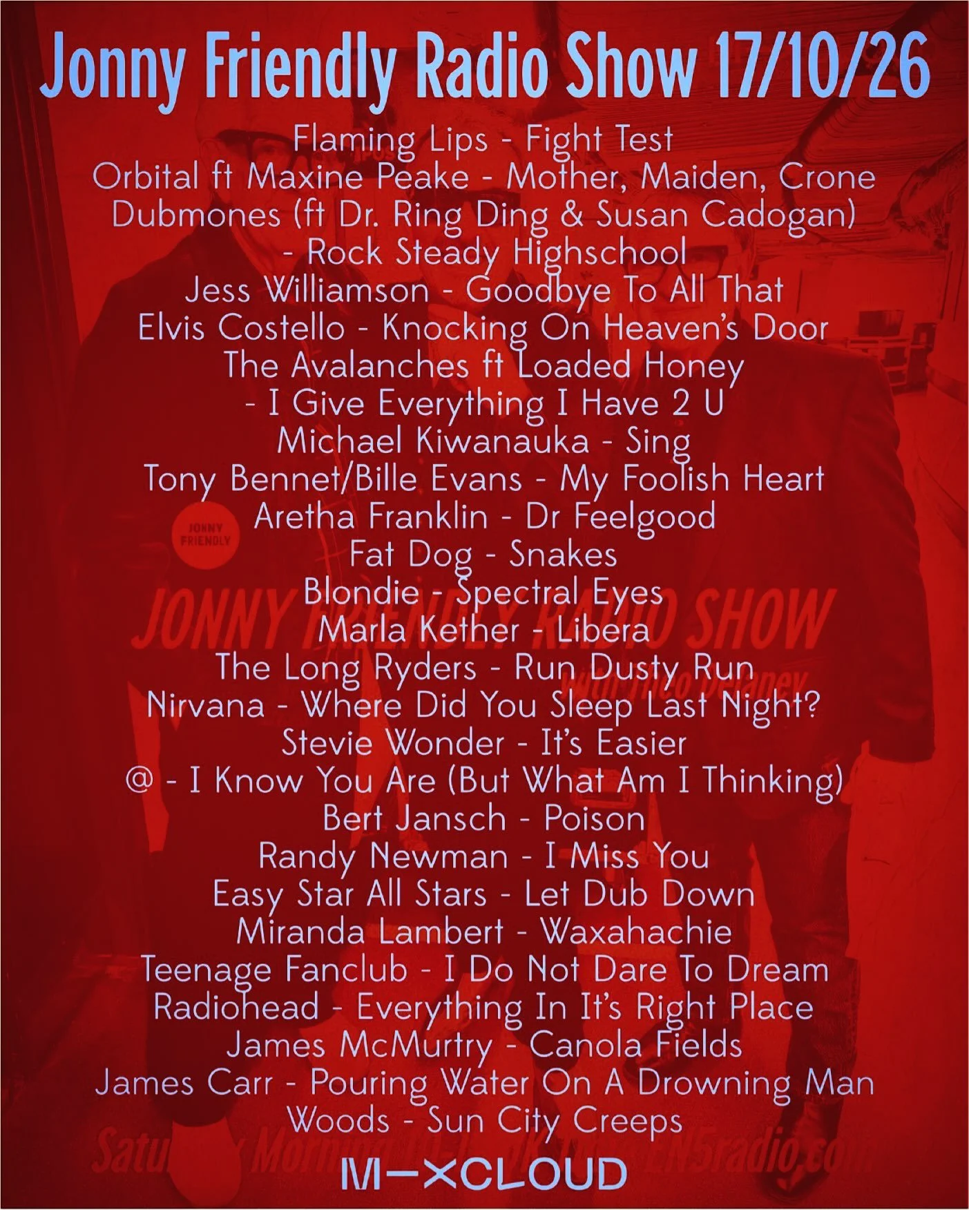 This week&rsquo;s JFRS as a data set&hellip; 🕺🏻✌🏻❤️#mixcloud