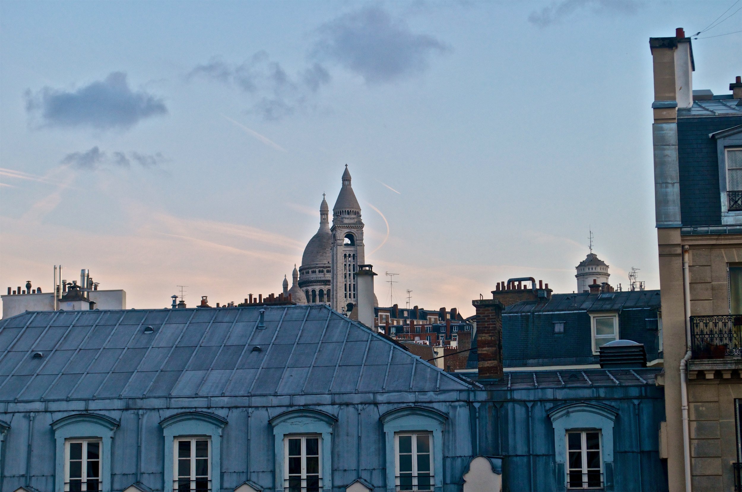 The View of Sacre Coeur and Montmartre from our Airbnb