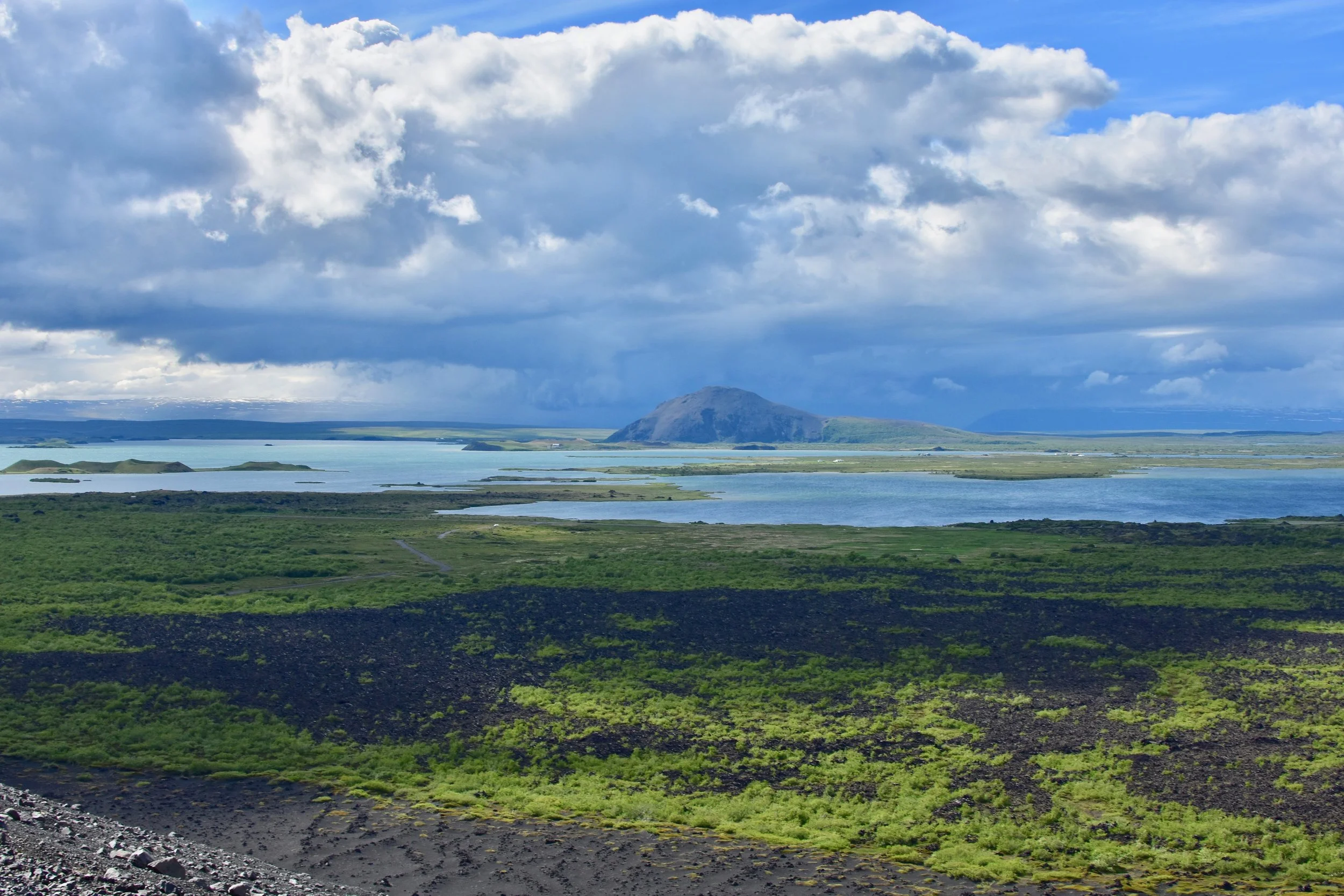 View of Lake Myvatn from Hverfjall Crater