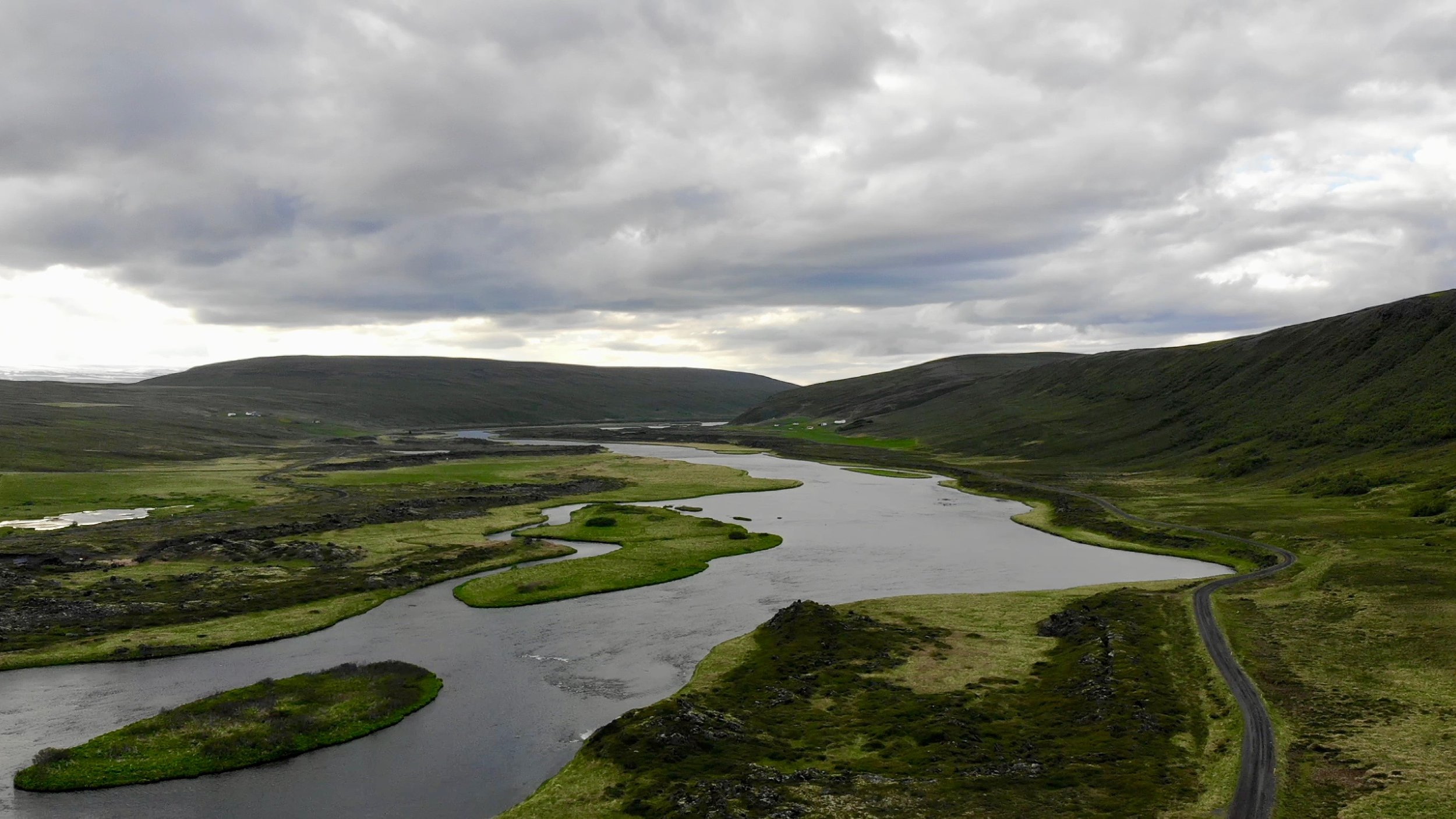 Laxárdalur Valley, where our booked Airbnb was located