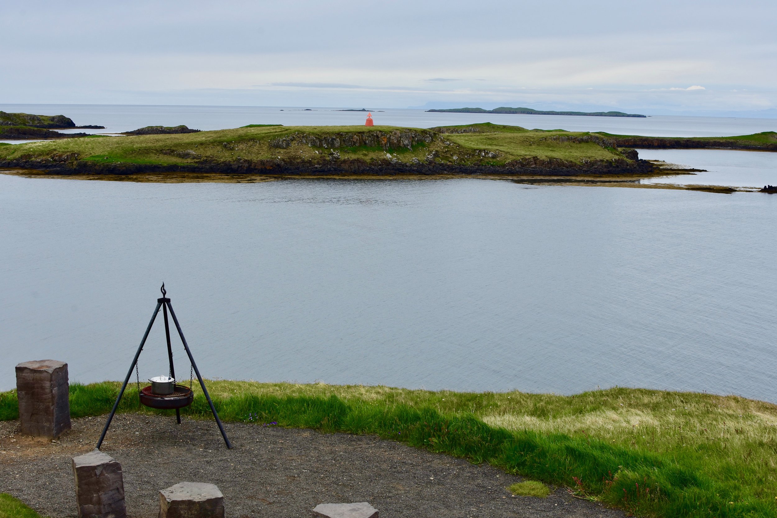 Picnic spot near Stykkishólmur on Snæfellsnes Peninsula