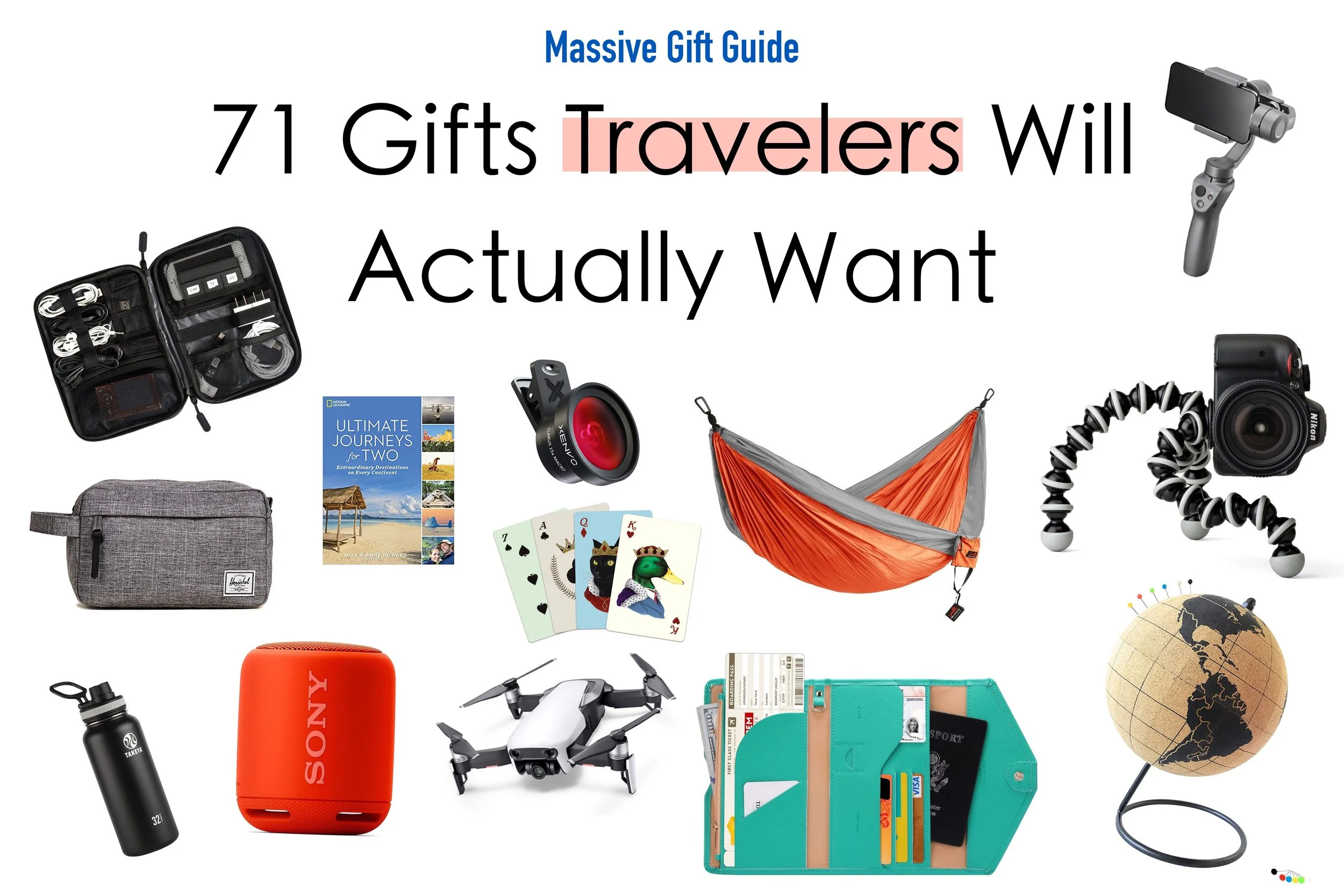 71 Gifts Travelers Will Actually Want | Massive Travel Gift Guide