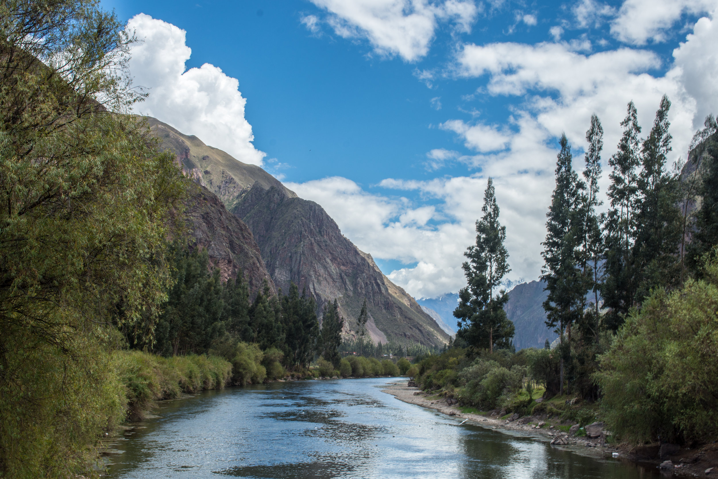Urubamba River in the Sacred Valley