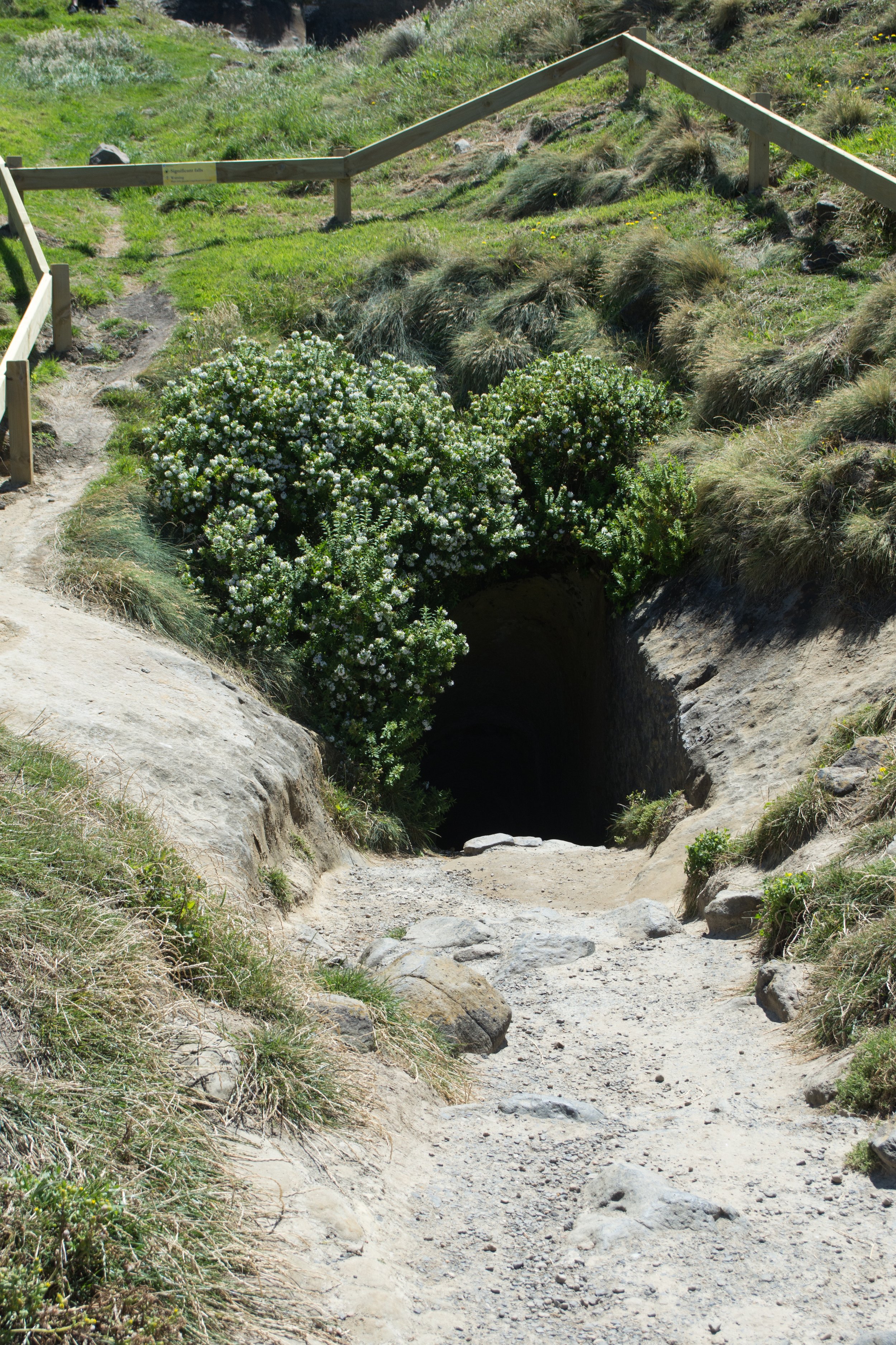 Tunnel entrance to Tunnel Beach