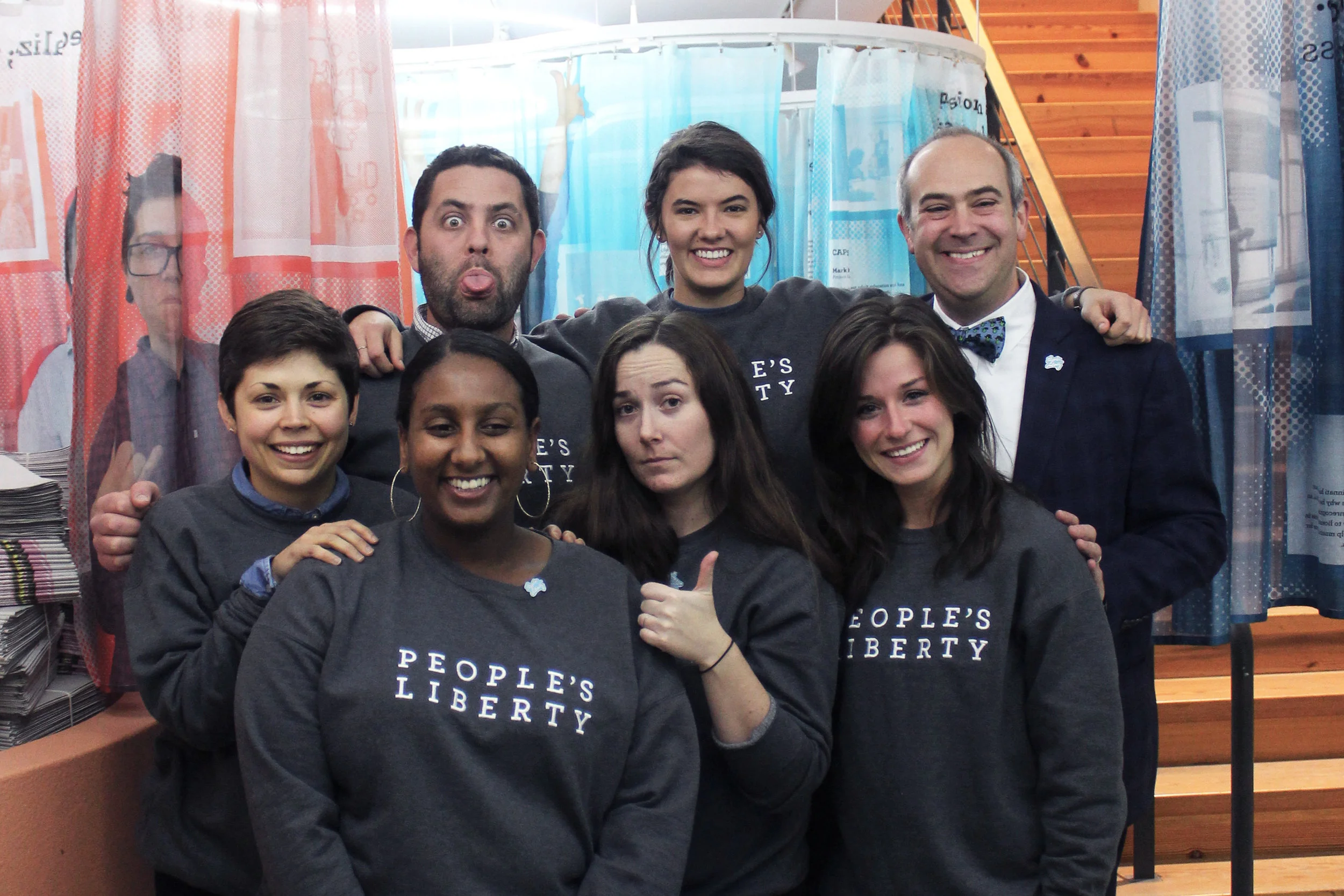 Front Row (Left – Right) Megan Trischler, Semi Tsegay, Aurore Fournier, Hannah Gregory Back Row (Left – Right) Jake Hodesh, Anna Maffey, Eric Avner