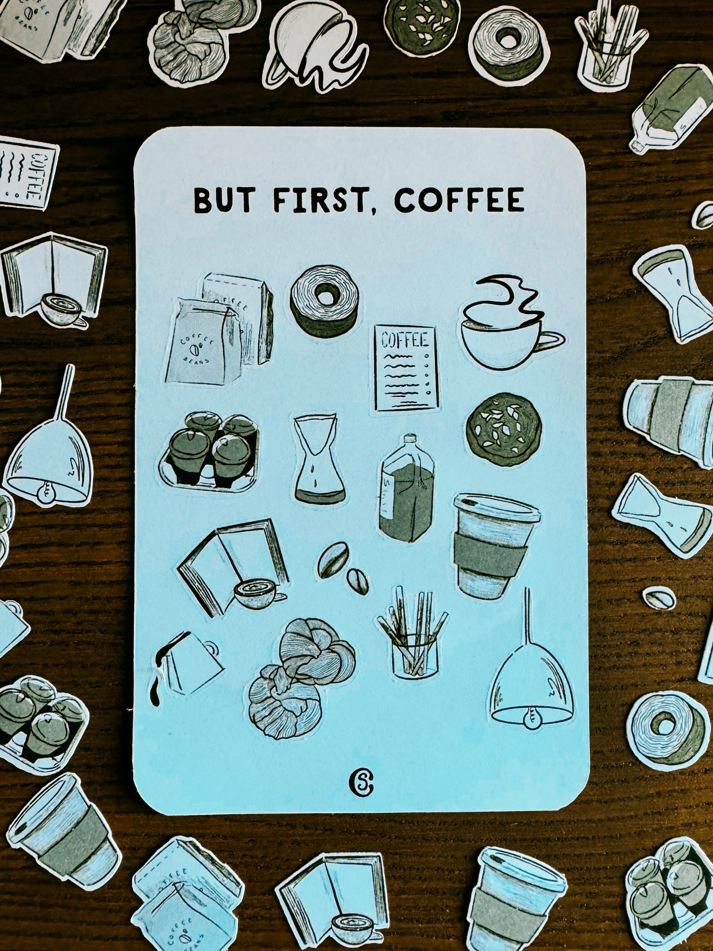 But First, Coffee Sticker Sheet