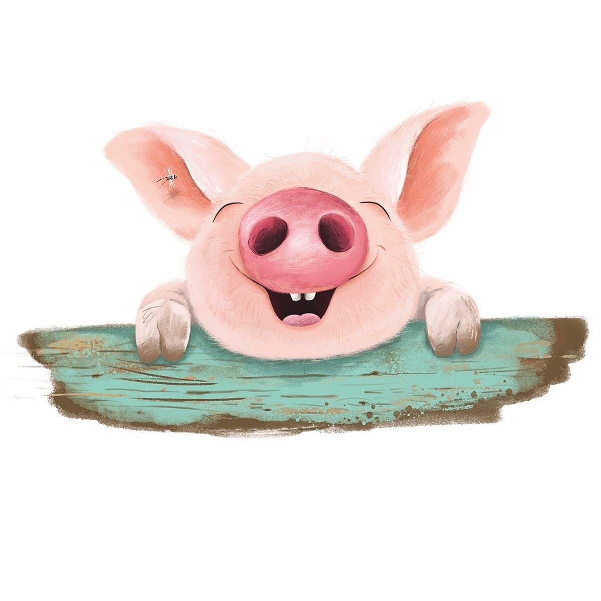 I needed distraction so I decided to draw a pig. At first the pig had a body and was sitting up but the head was where I wanted the focus so I added a kind of fence. 

Anyway, there you have it. It&rsquo;s not National Pig Day but I drew a pig and th