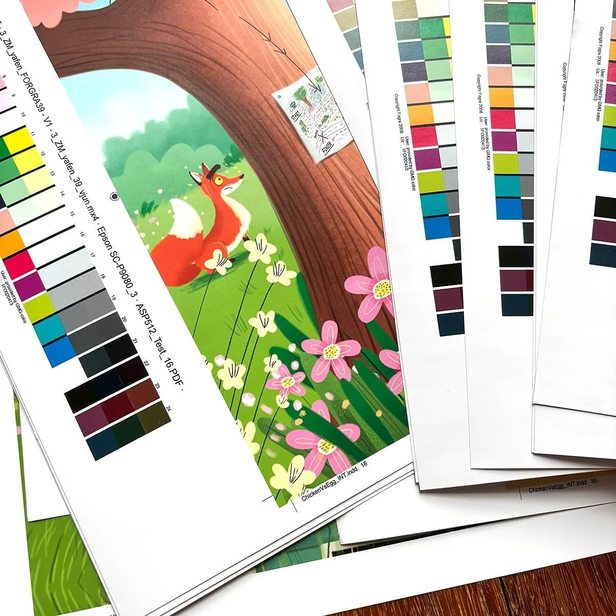 Proofs peek. 🐓 Vs 🥚 - a super fun book (with a fair share of puns) coming in 2026. 

So there&rsquo;s plenty of time to guess who came first before all is revealed in this almost factually correct picture book. 

🌟 Words by @jonesgarethp 🌟 
🌟 Pu