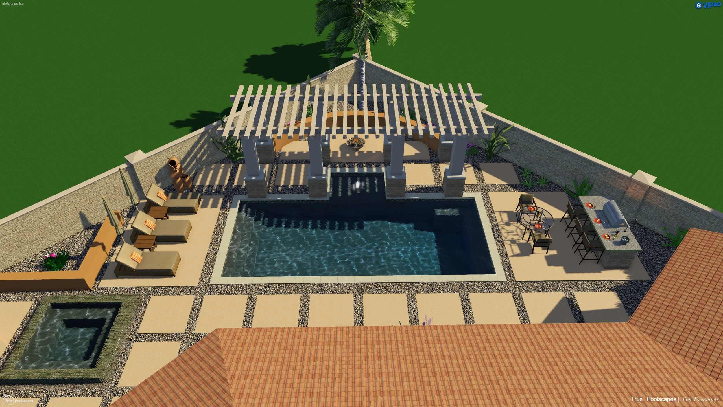 Sample geometric pool