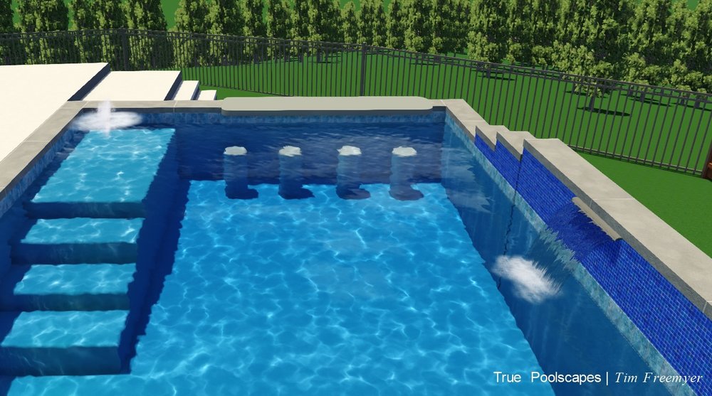 Building A Pool Don T Forget Built In, Pool Bar Stool Height